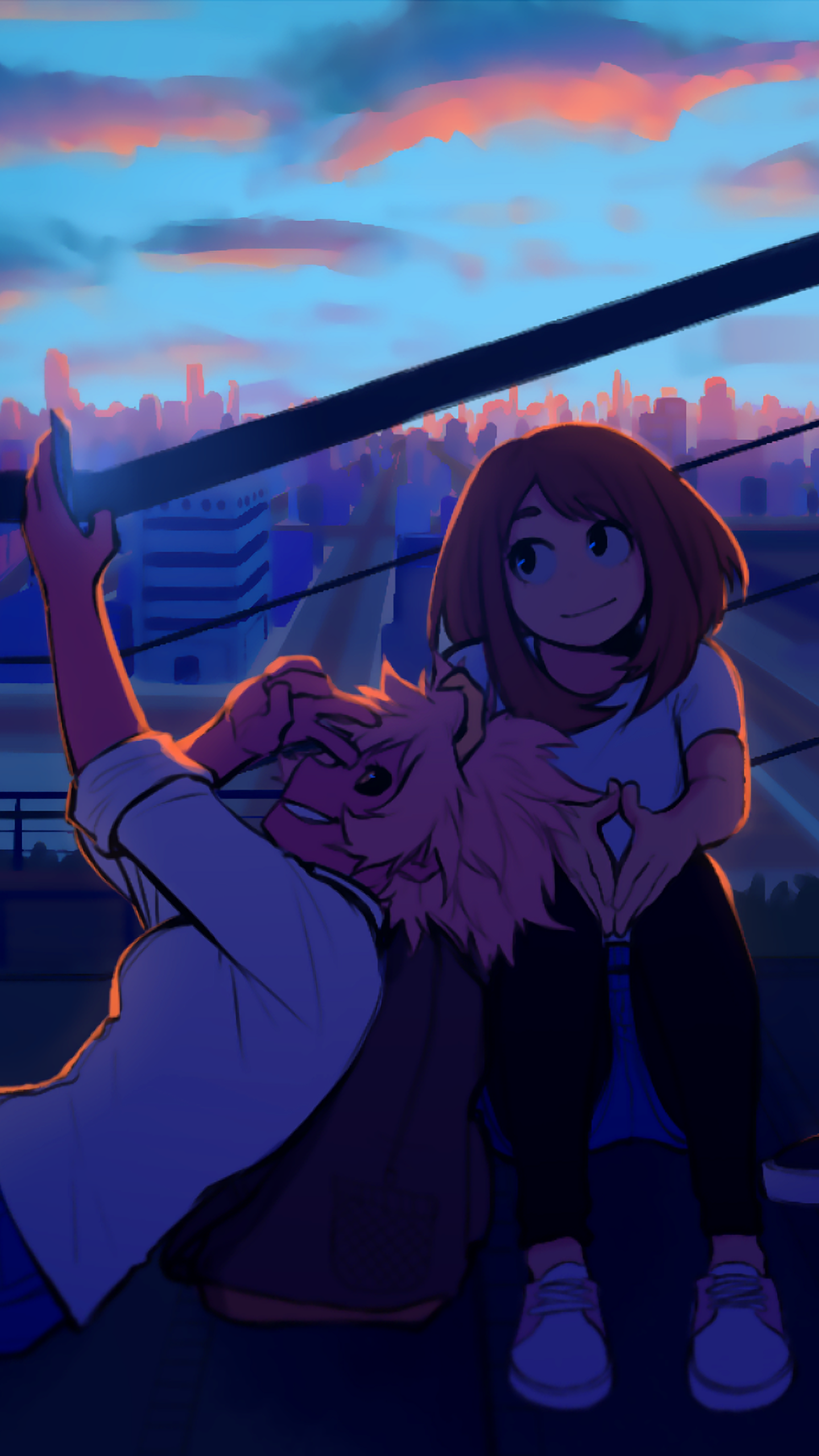 Anime My Hero Academia, Ochaco Uraraka, Mina Ashido, 1440x2560, Phone HD Wallpaper