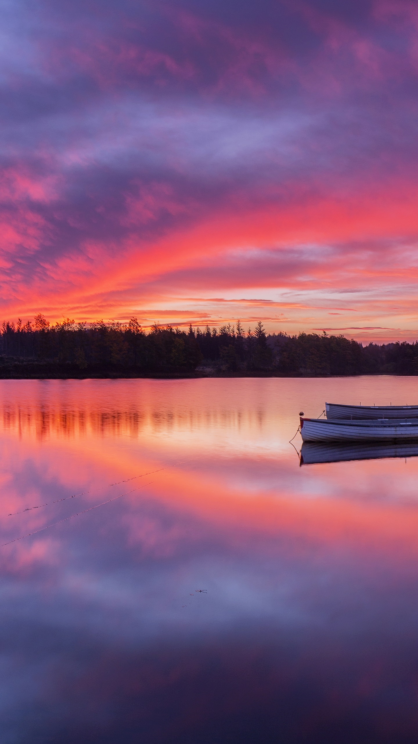 Photography Sunset, Scotland, Boat, Loch Lomond, Lake, 1440x2560, Phone HD Wallpaper