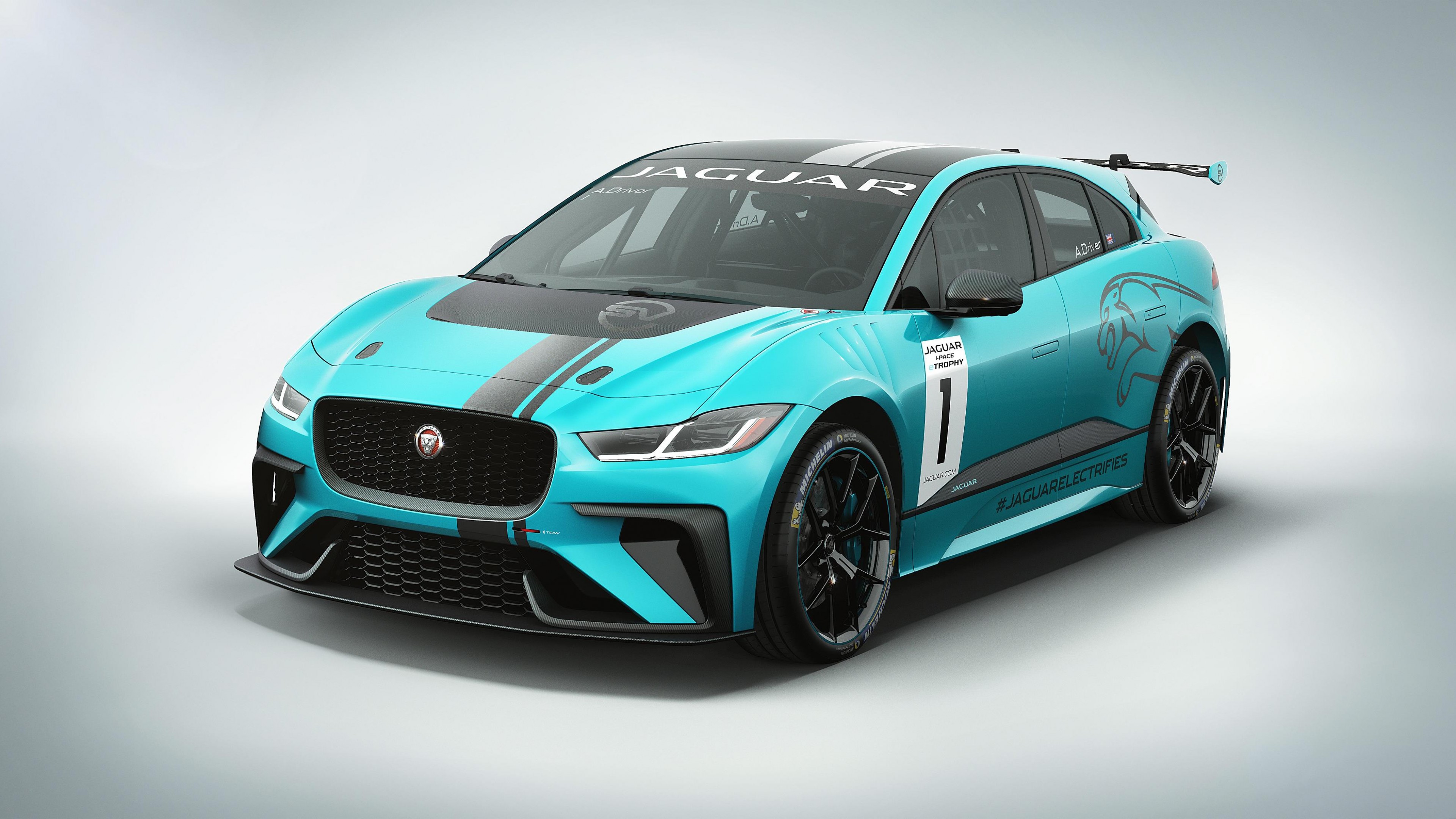 Jaguar I-Pace, electric car, 4k, HD Wallpaper
