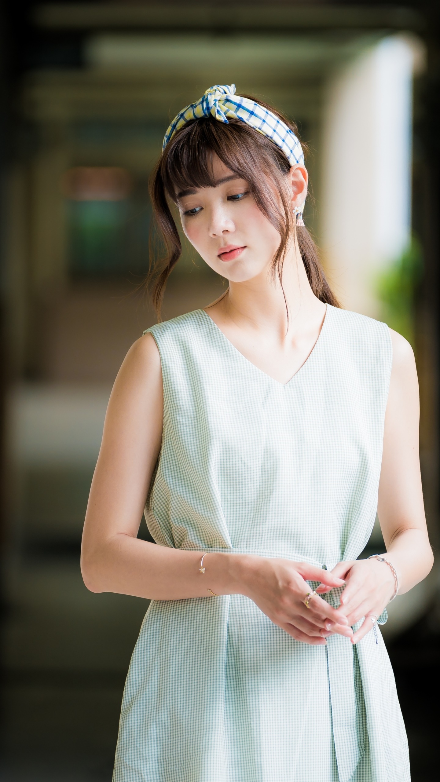 Women Model, Brunette, Asian, Dress, 1440x2560, Phone HD Wallpaper