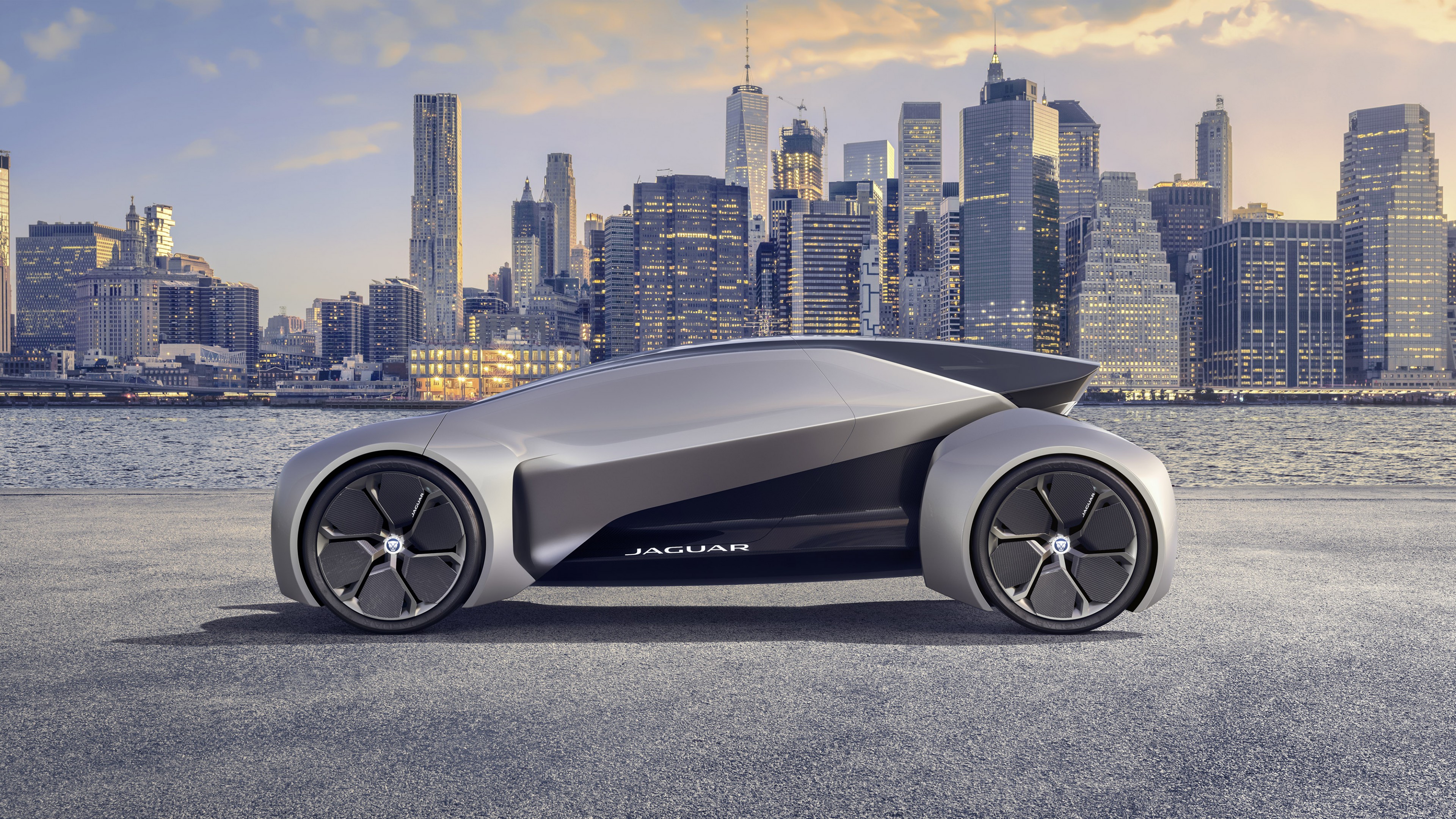 Jaguar Future-Type, electric car, 4k, HD Wallpaper