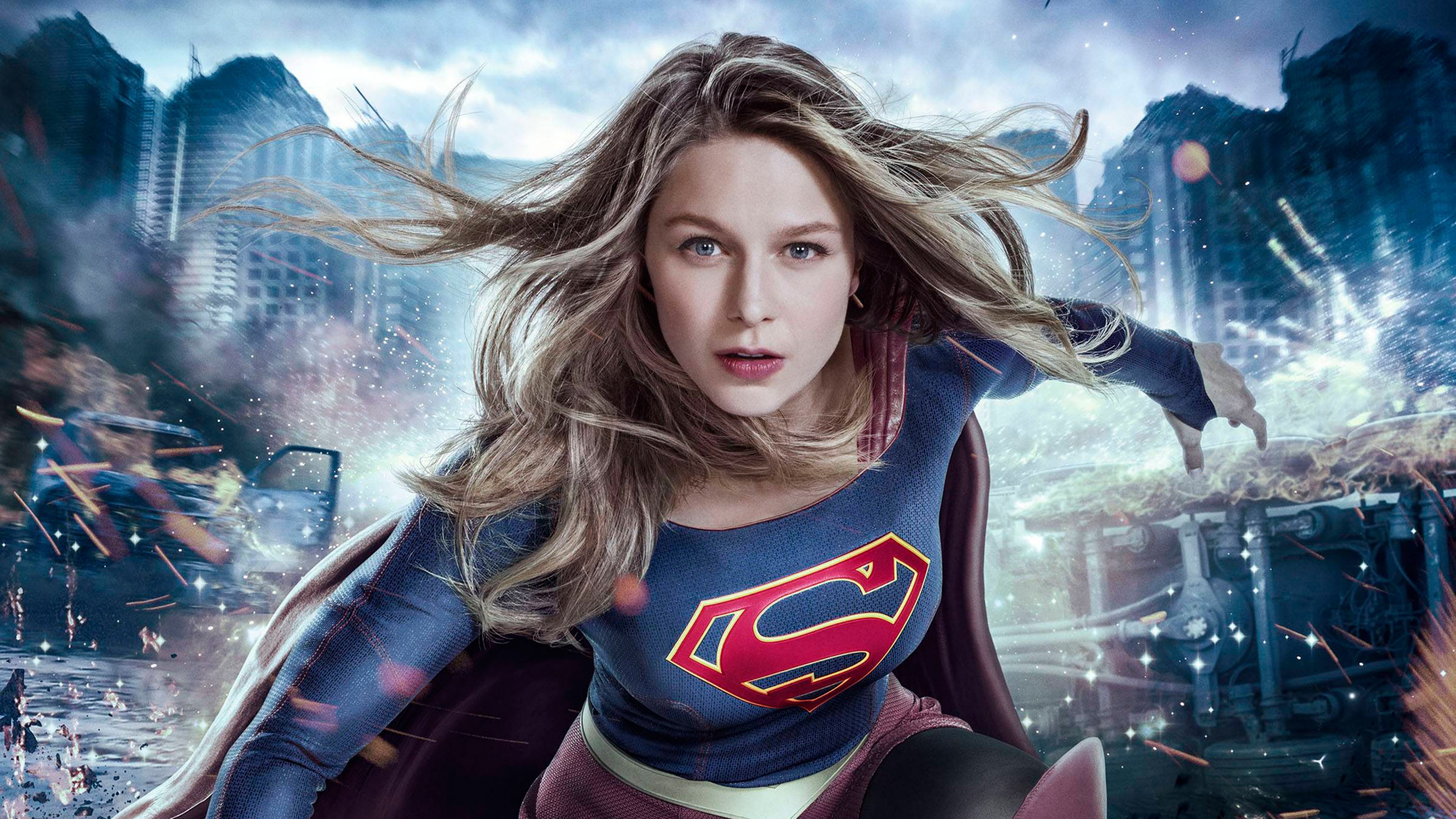 Supergirl Season 3, Melissa Benoist, TV Series, 4K, HD Wallpaper