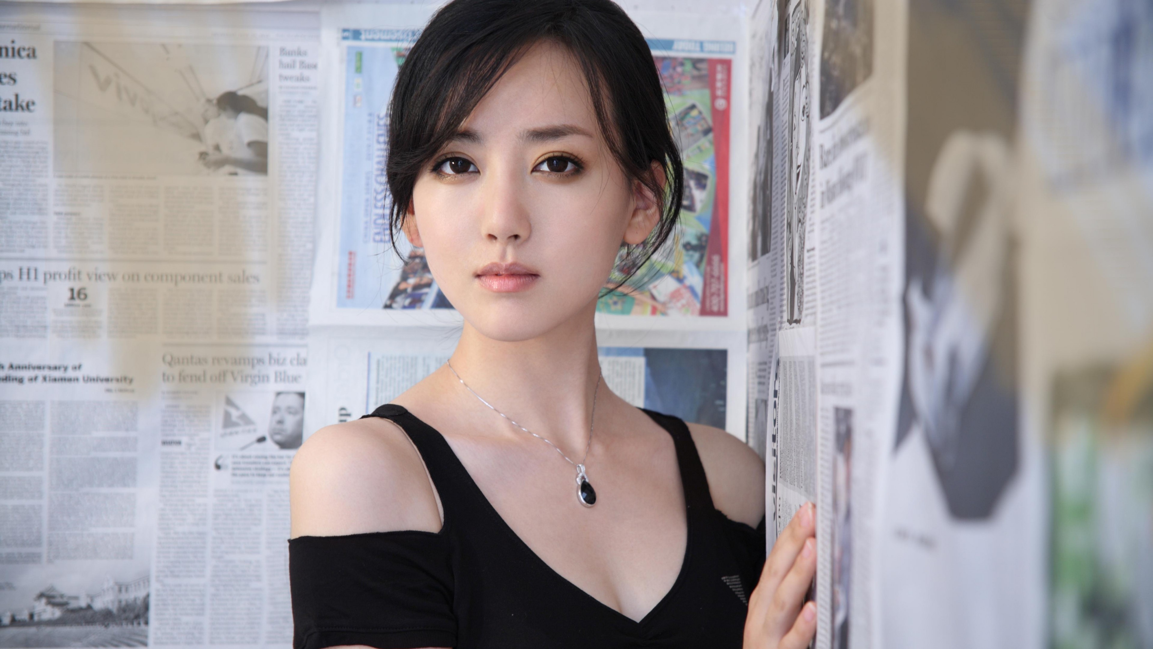 Tian Jing, portrait, 4k, HD Wallpaper