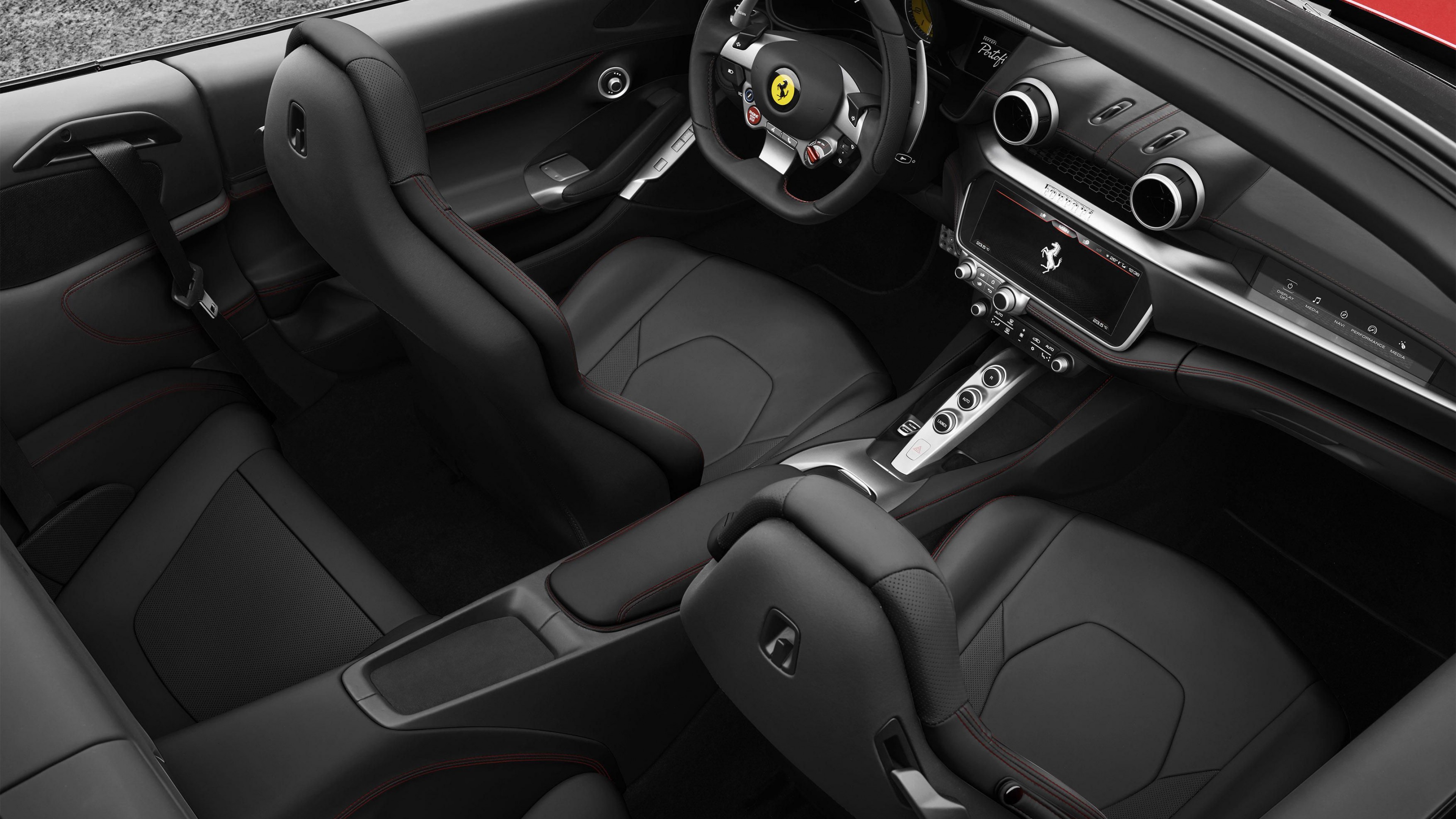 Ferrari Portofino, 2018 Cars, interior, 4k, HD Wallpaper