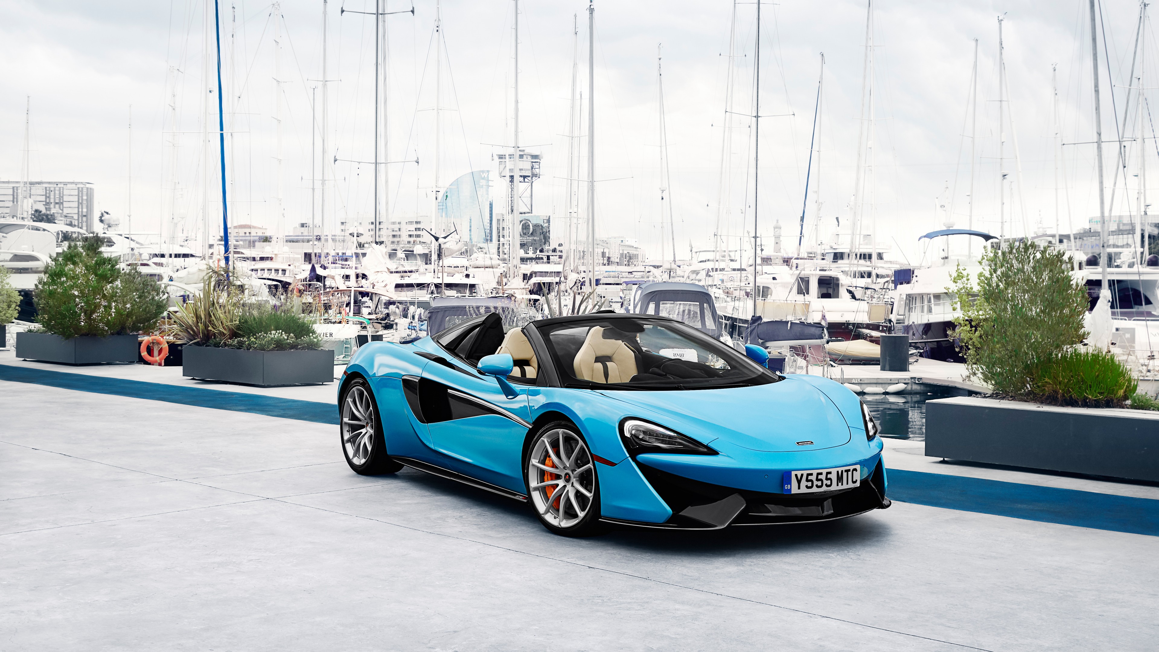 McLaren 570S Spider, 2018 Cars, 4k, HD Wallpaper