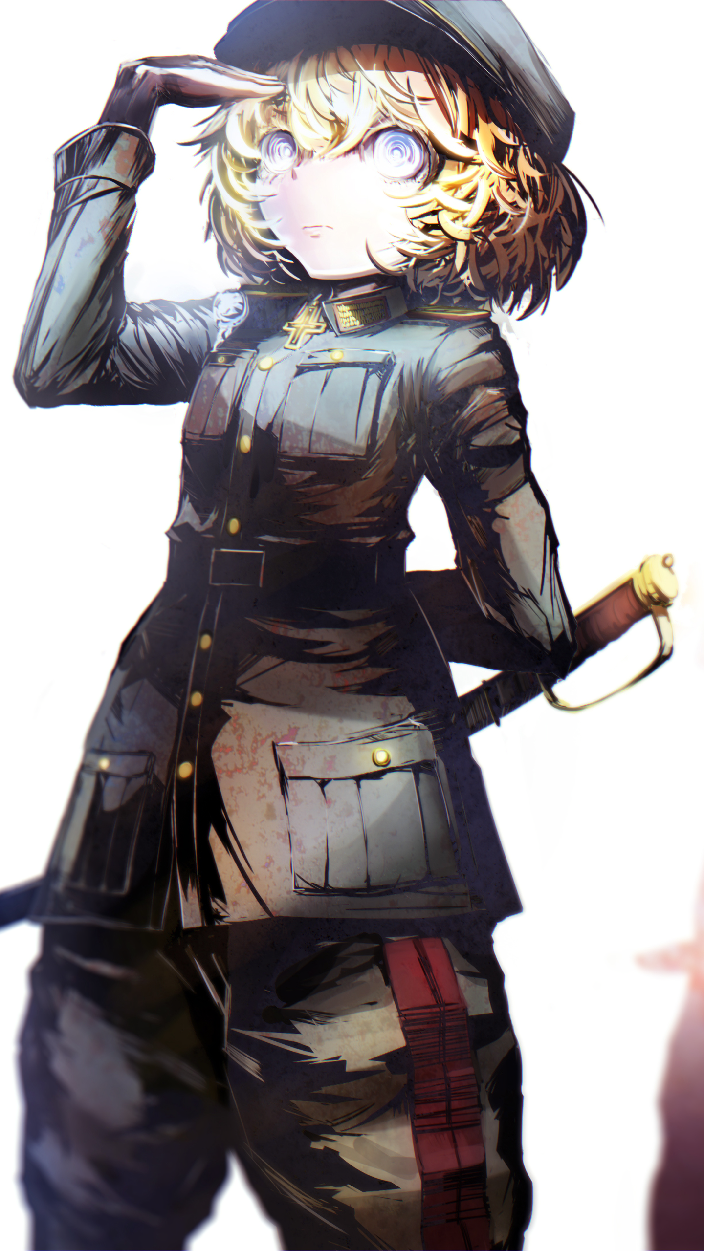 Anime Youjo Senki, Tanya Degurechaff, 1440x2560, Phone HD Wallpaper