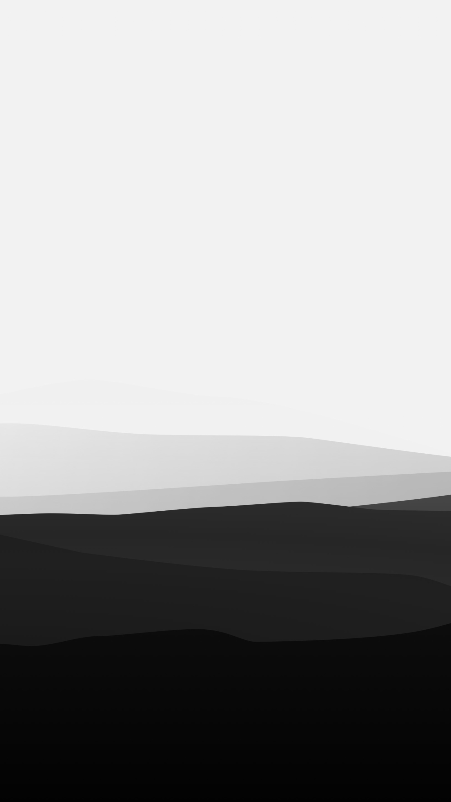 Artistic Minimalist, Black and White, Mountain, 1440x2560, Phone HD Wallpaper
