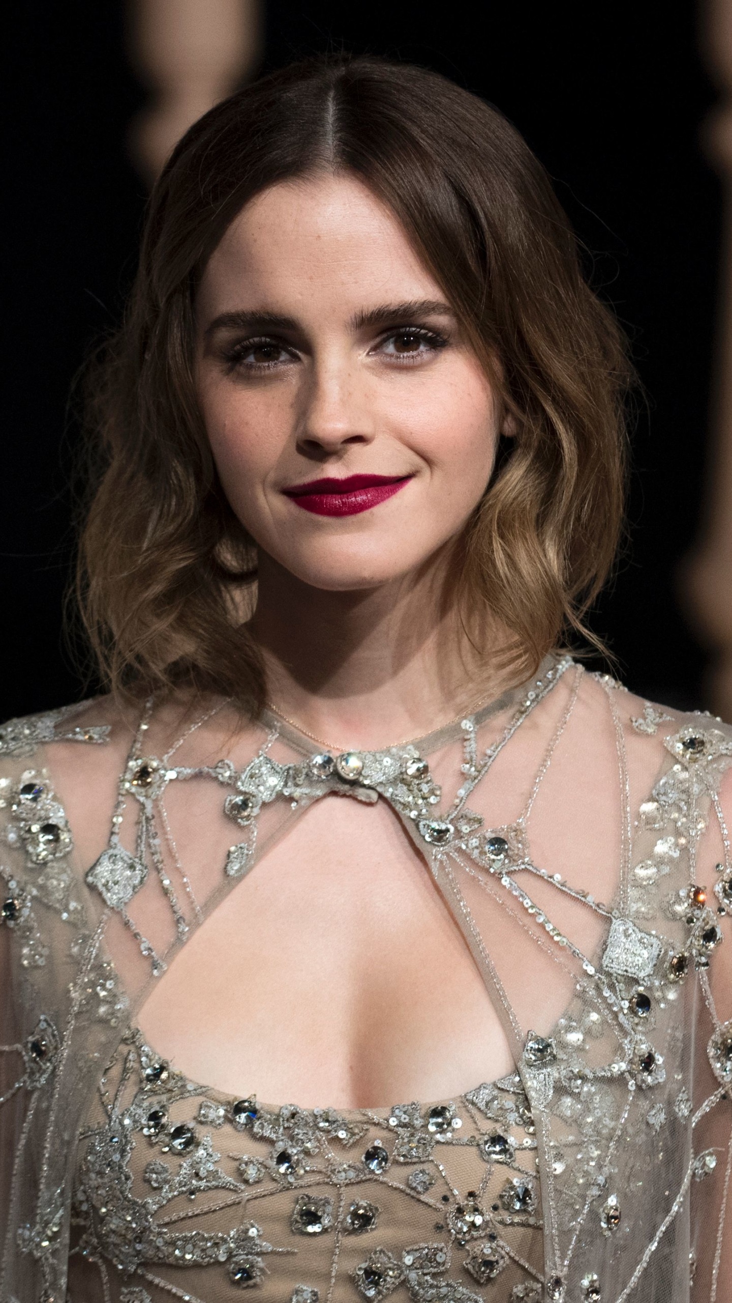Celebrity Emma Watson, British, Brunette, Lipstick, Actress, English, 1440x2560, Phone HD Wallpaper