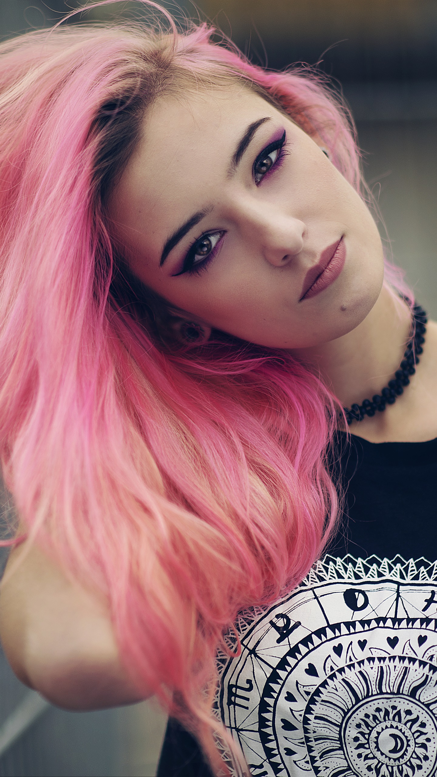 Women Model, Pink Hair, 1440x2560, Phone HD Wallpaper