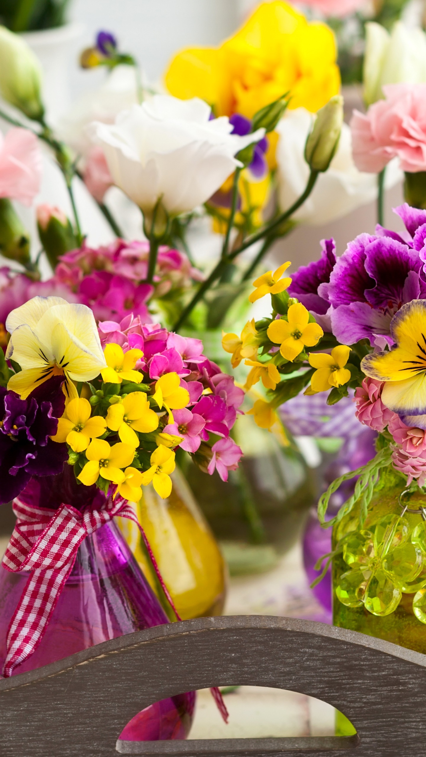 Man Made Flower, Colorful, Bouquet, Spring, Colors, Yellow Flower, 1440x2560, Phone HD Wallpaper