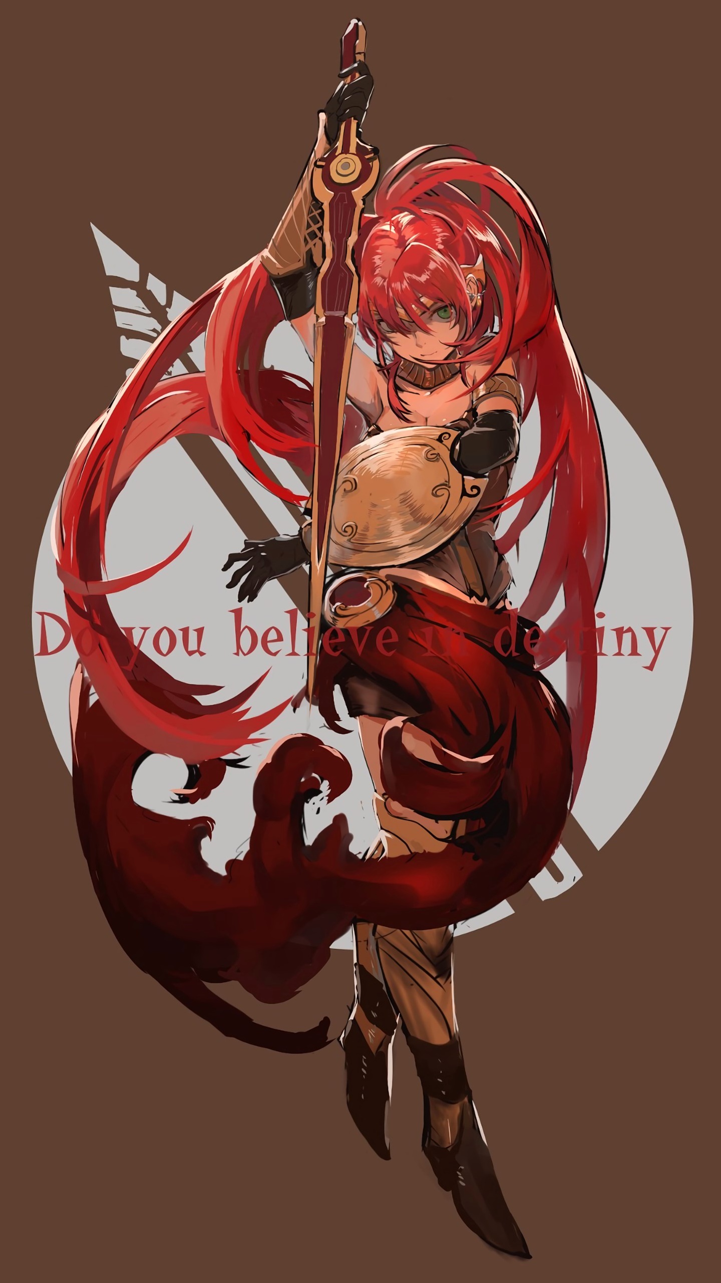 Anime RWBY, Pyrrha Nikos, 1440x2560, Phone HD Wallpaper