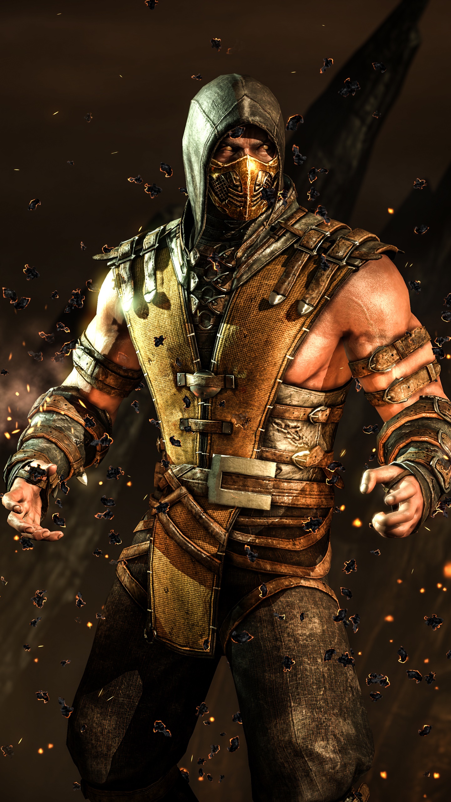 Video Game Mortal Kombat X, Scorpion (Mortal Kombat), 1440x2560, Phone HD Wallpaper