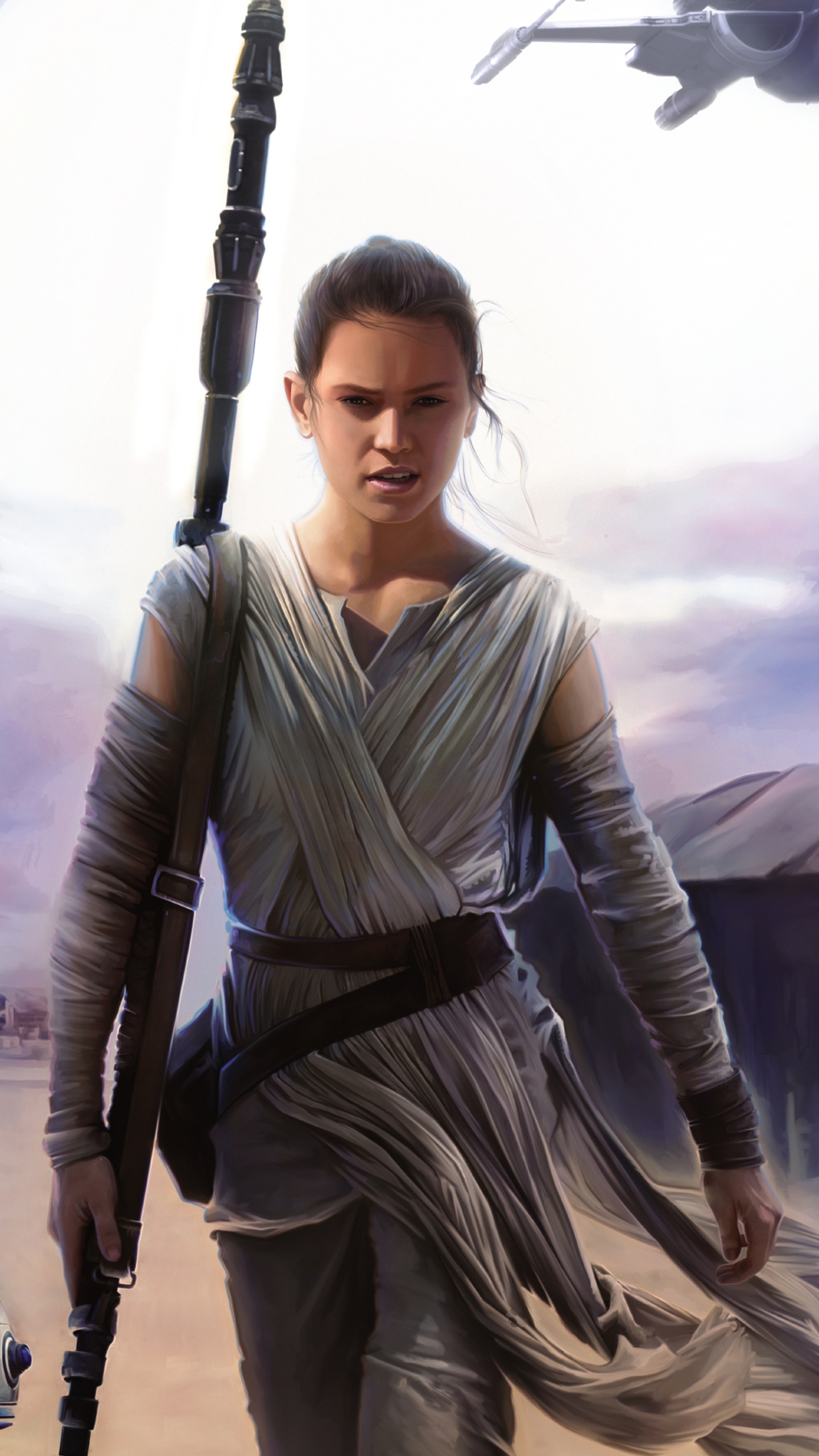 Movie Star Wars Episode VII: The Force Awakens, Star Wars, Rey (Star Wars), 1440x2560, Phone HD Wallpaper