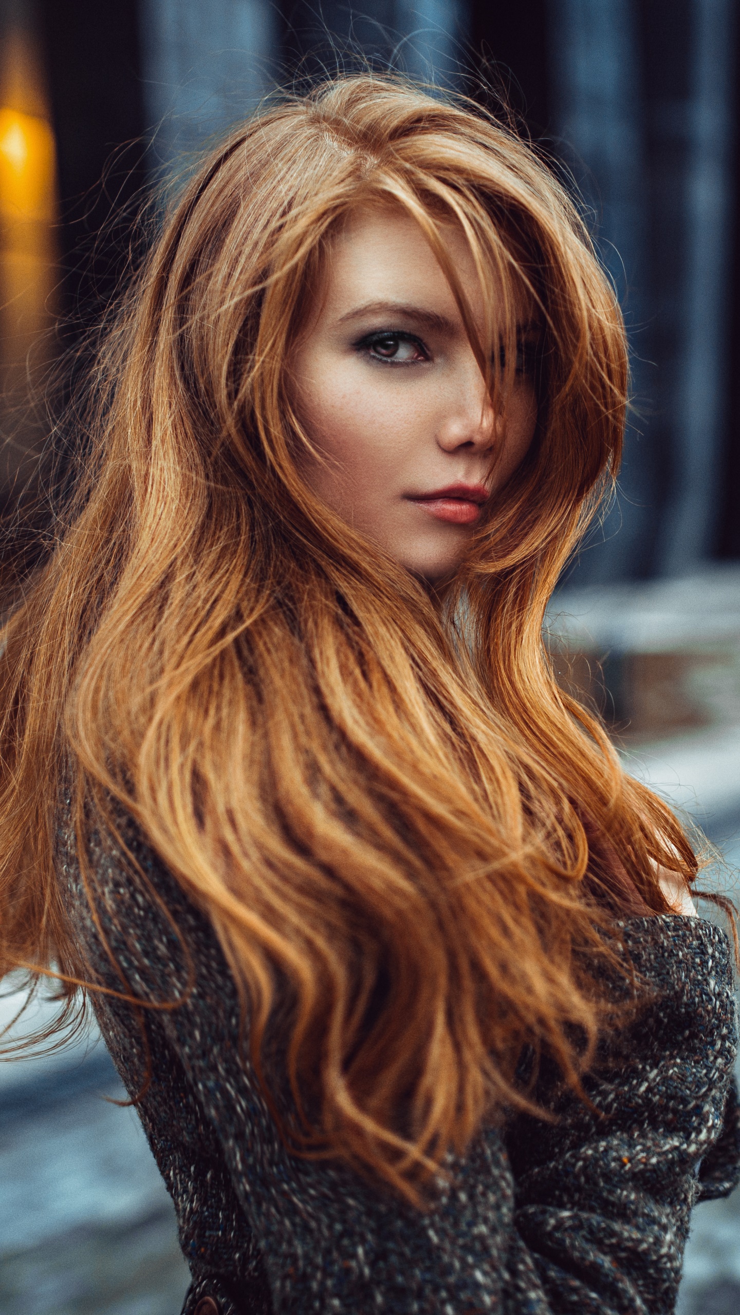 Women Model, Redhead, 1440x2560, Phone HD Wallpaper