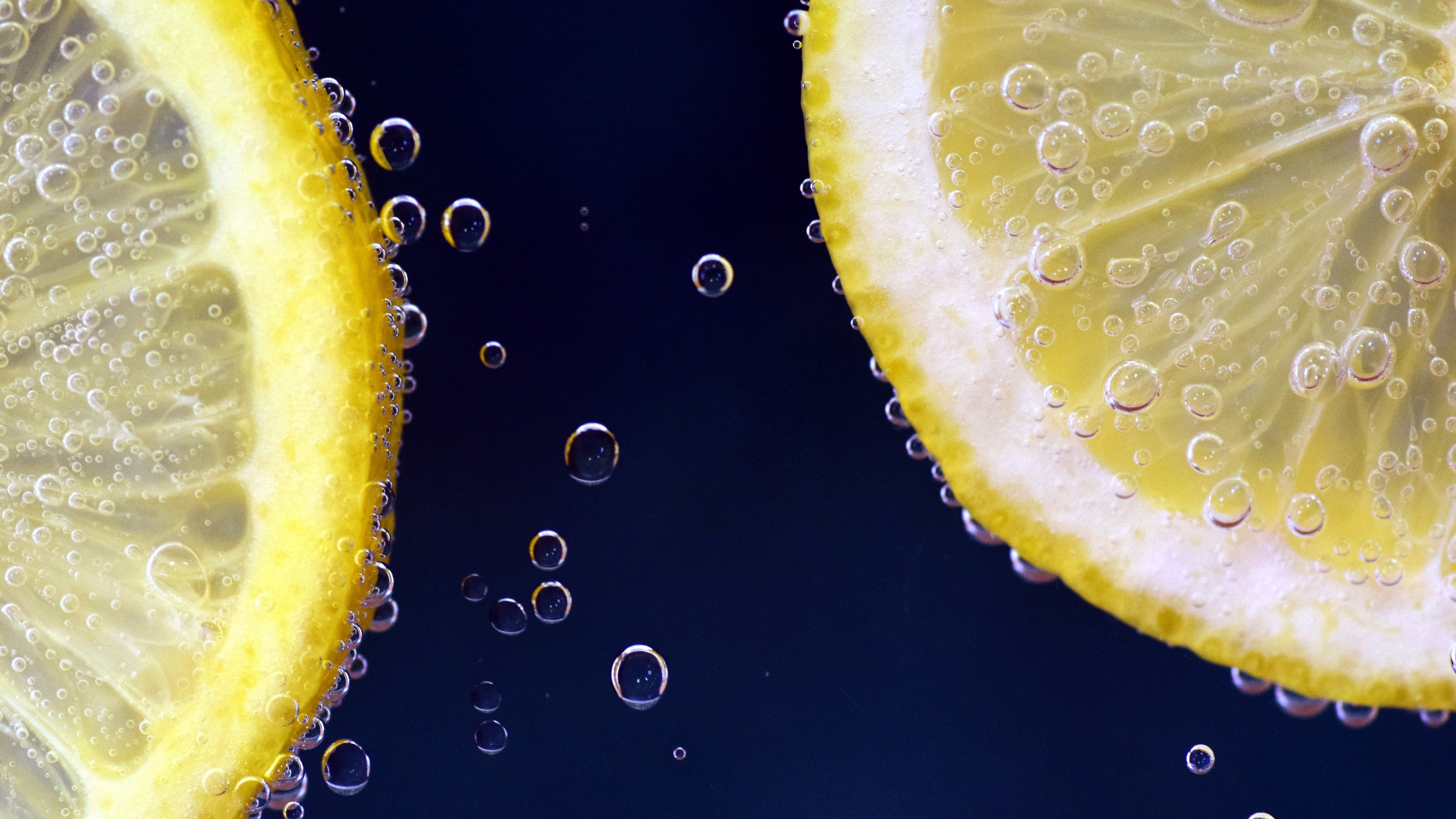 lemon, under water, 6k, HD Wallpaper