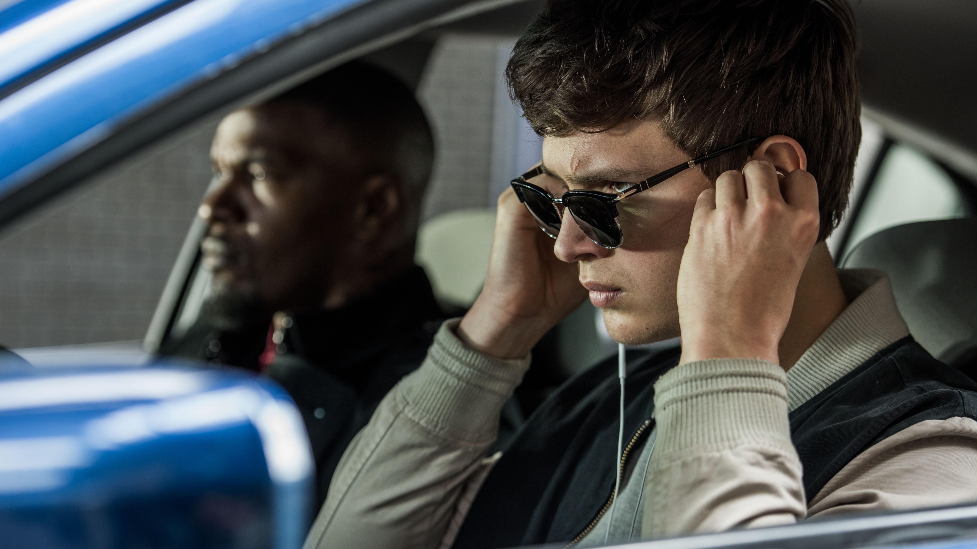 Baby Driver, Ansel Elgort, Jamie Foxx, 4K, HD Wallpaper