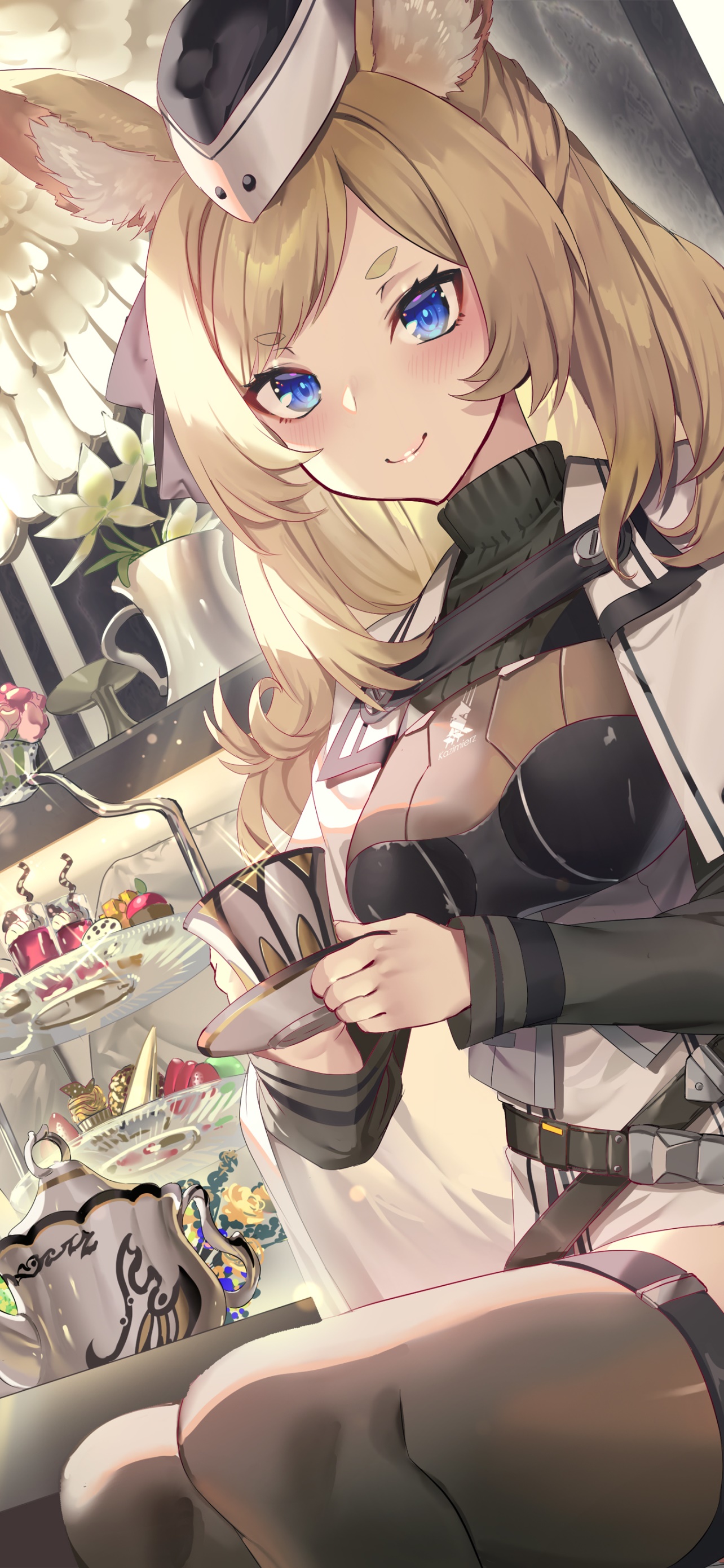 Video Game Arknights, Blue Eyes, Blonde, 1284x2778, Phone HD Wallpaper