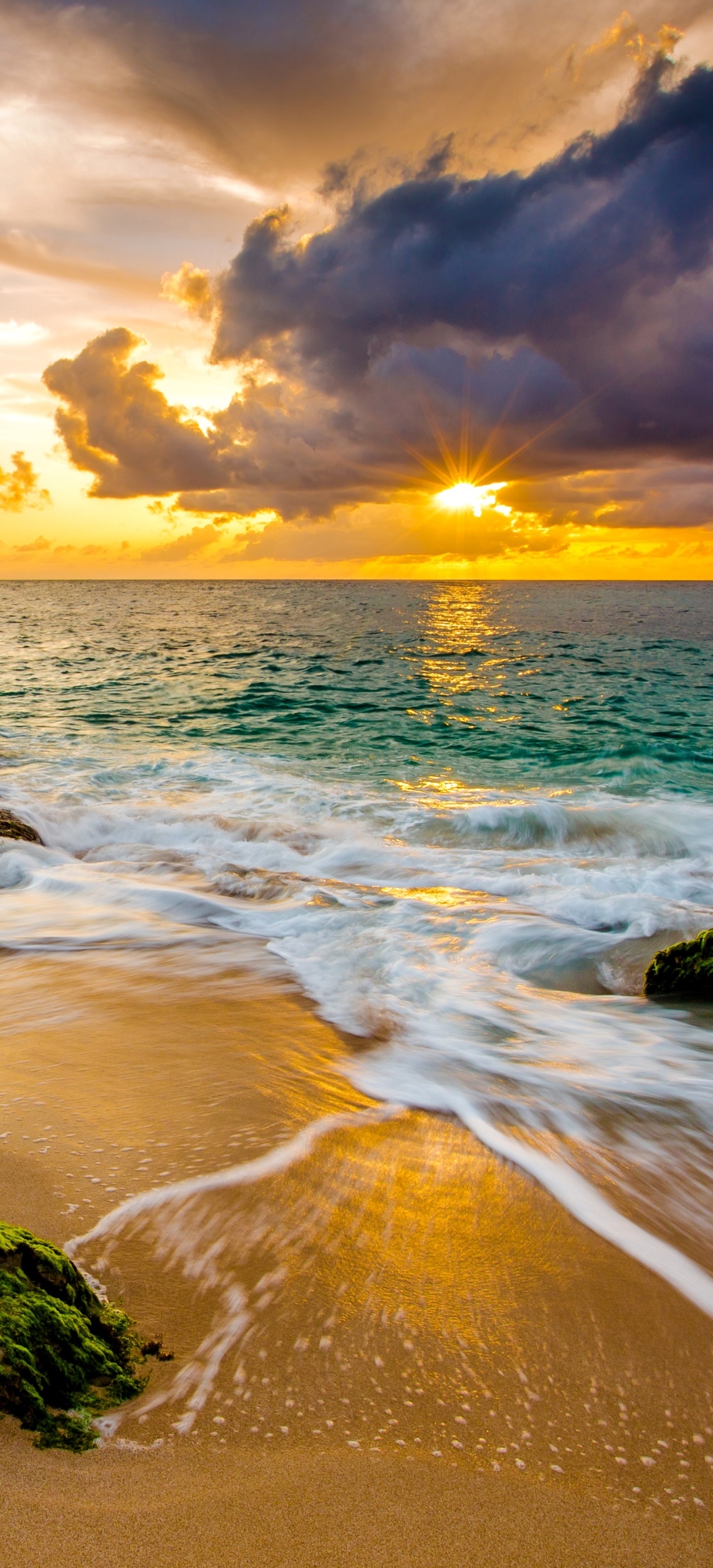 Earth Ocean, Sunrise, Horizon, Nature, 1228x2700, Phone HD Wallpaper