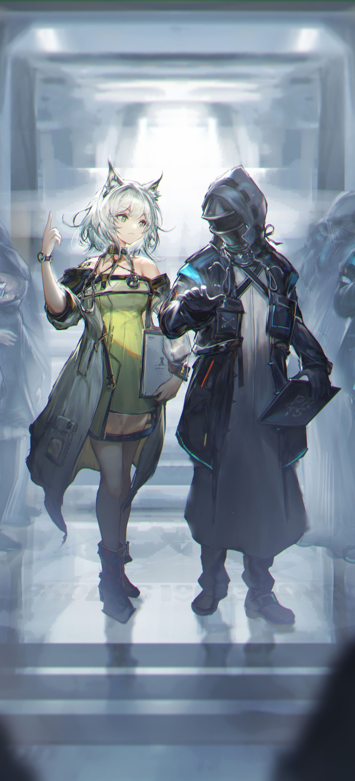 Video Game Arknights, Kaltsit (Arknights), Doctor (Arknights), 1228x2700, Phone HD Wallpaper