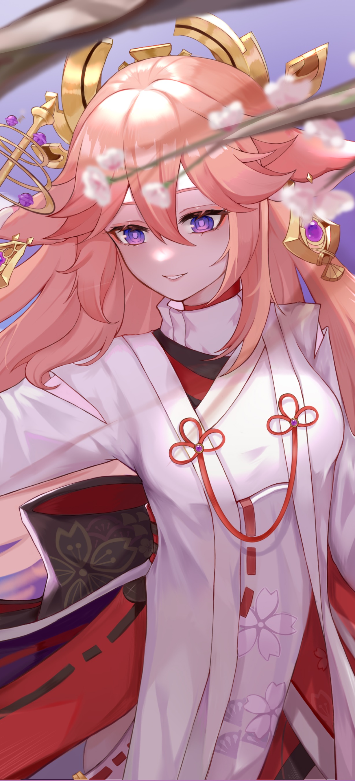 Video Game Genshin Impact, Yae Miko Guuji (Genshin Impact), 1228x2700, Phone HD Wallpaper