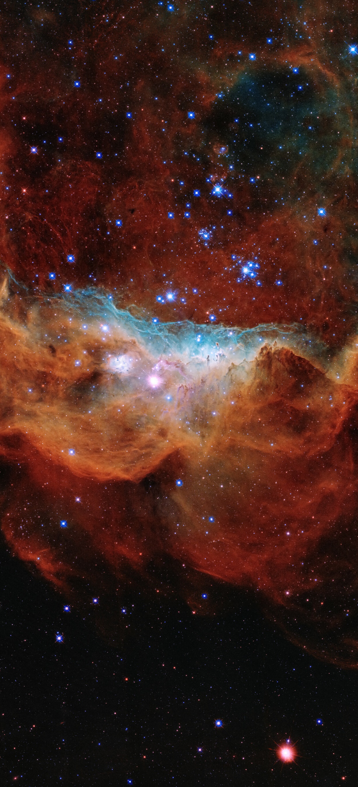 Sci Fi Nebula, Stars, Space, 1228x2700, Phone HD Wallpaper