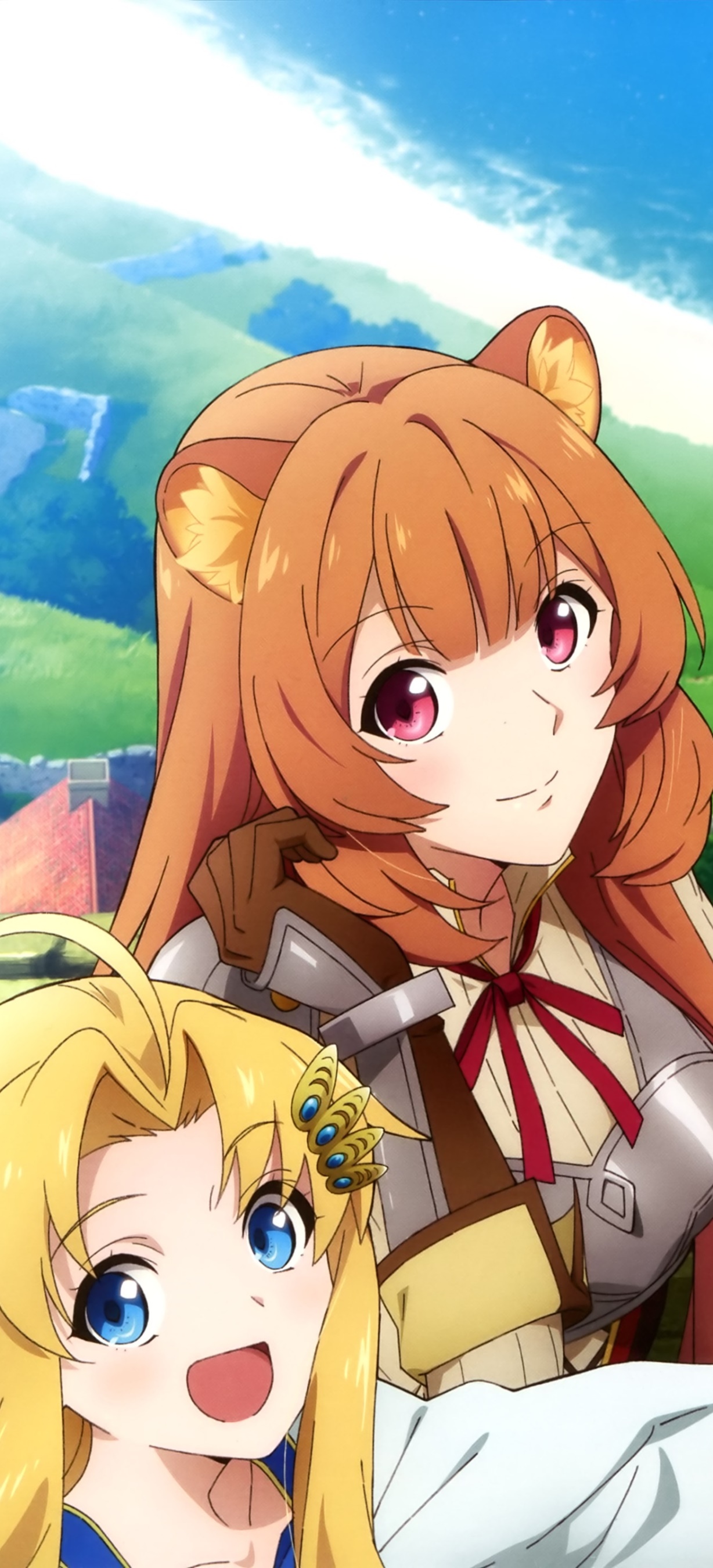 Anime The Rising of the Shield Hero, Naofumi Iwatani, Raphtalia (The Rising Of The Shield Hero), 1228x2700, Phone HD Wallpaper