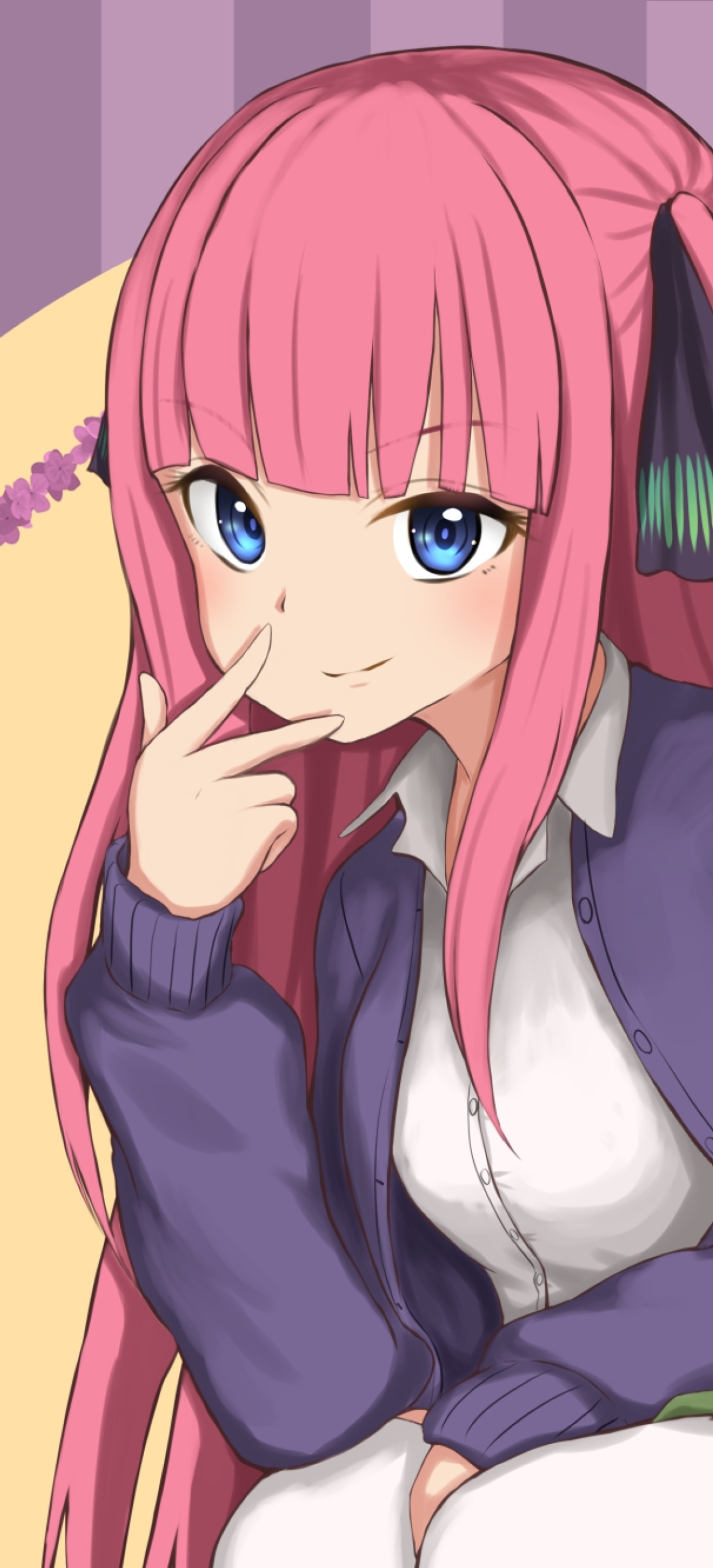 Anime The Quintessential Quintuplets, Nino Nakano, 1228x2700, Phone HD Wallpaper