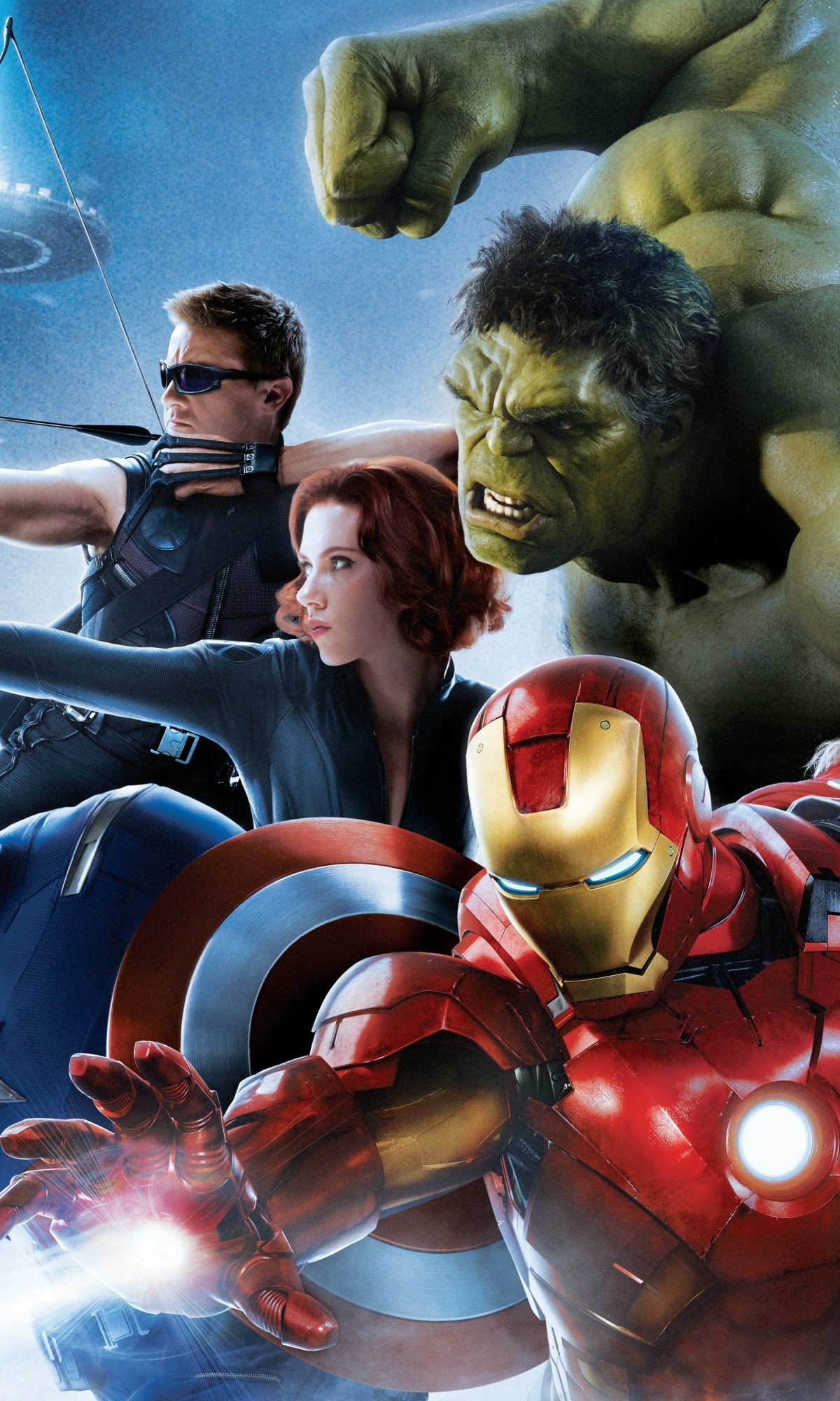 Movie The Avengers, Avengers: Age Of Ultron, Iron Man, Black Widow, Hawkeye, Hulk, 1200x2000, Phone HD Wallpaper