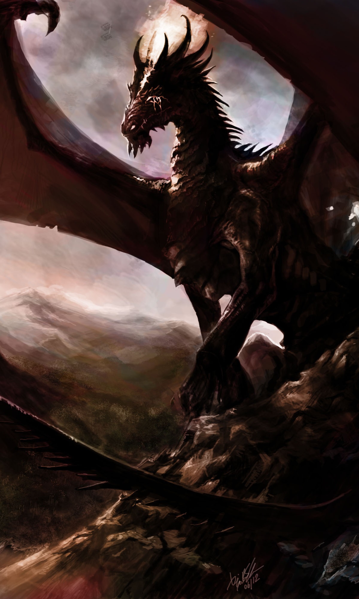 Fantasy Dragon, 1200x2000, Phone HD Wallpaper