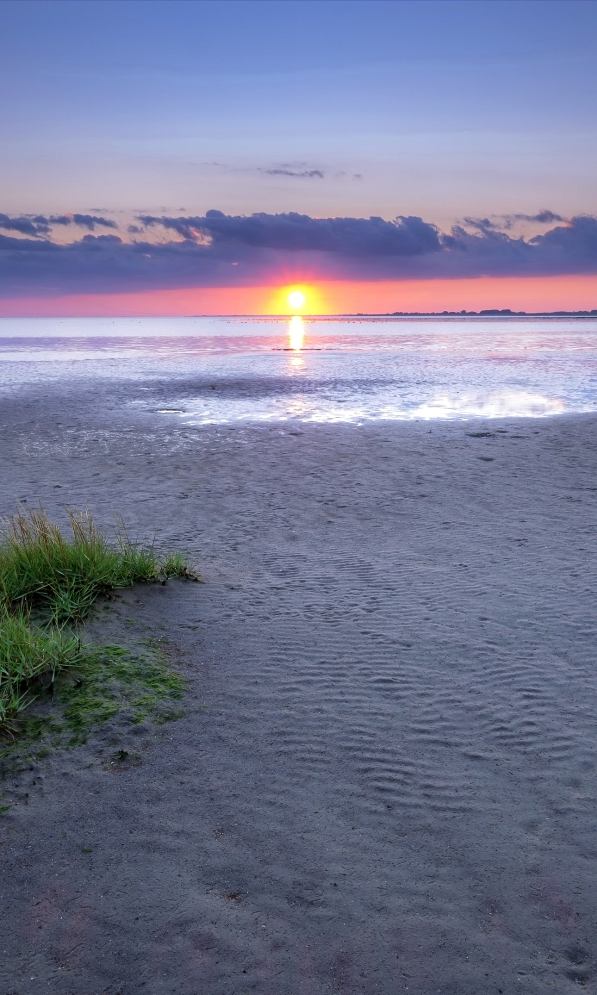 Earth Sunset, Horizon, Ocean, 1200x2000, Phone HD Wallpaper
