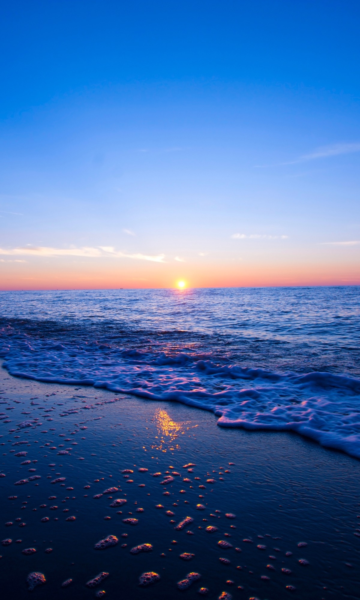 Earth Sunset, Ocean, 1200x2000, Phone HD Wallpaper