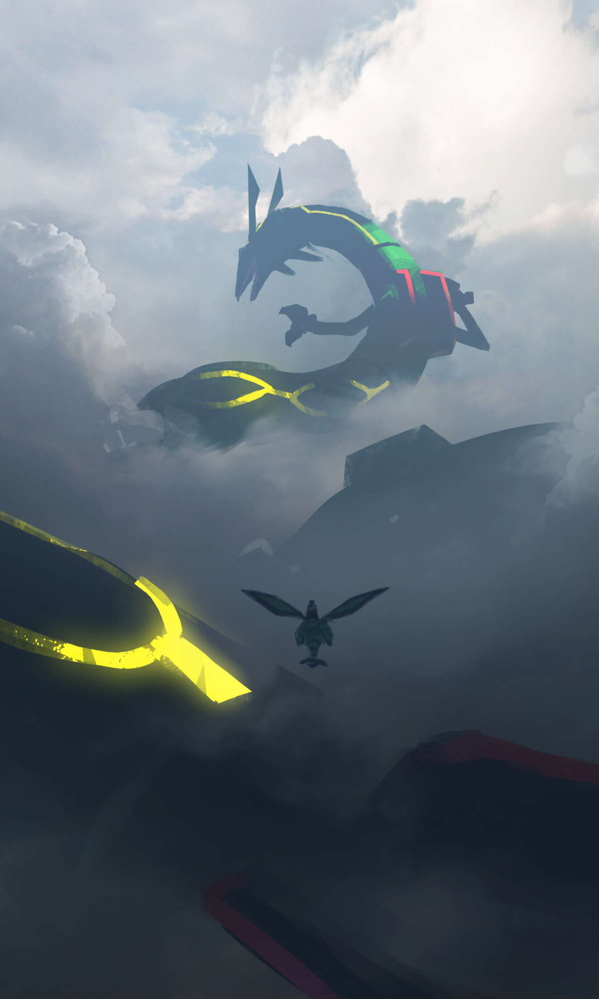 Anime Pokémon, Rayquaza (Pokémon), 1200x2000, Phone HD Wallpaper