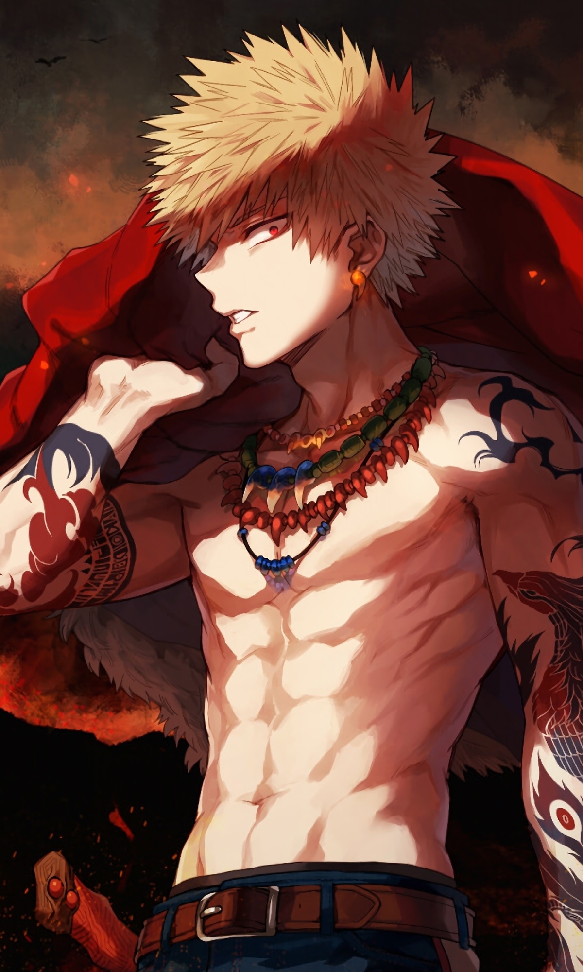 Anime My Hero Academia, Katsuki Bakugou, Blonde, 1200x2000, Phone HD Wallpaper