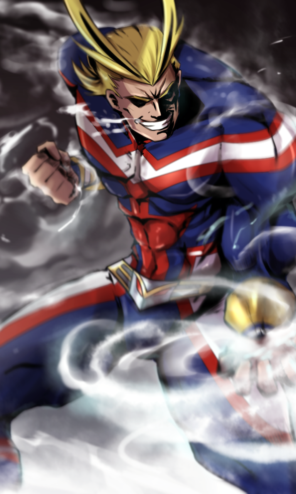 Anime My Hero Academia, Blonde, All Might, Toshinori Yagi, 1200x2000, Phone HD Wallpaper