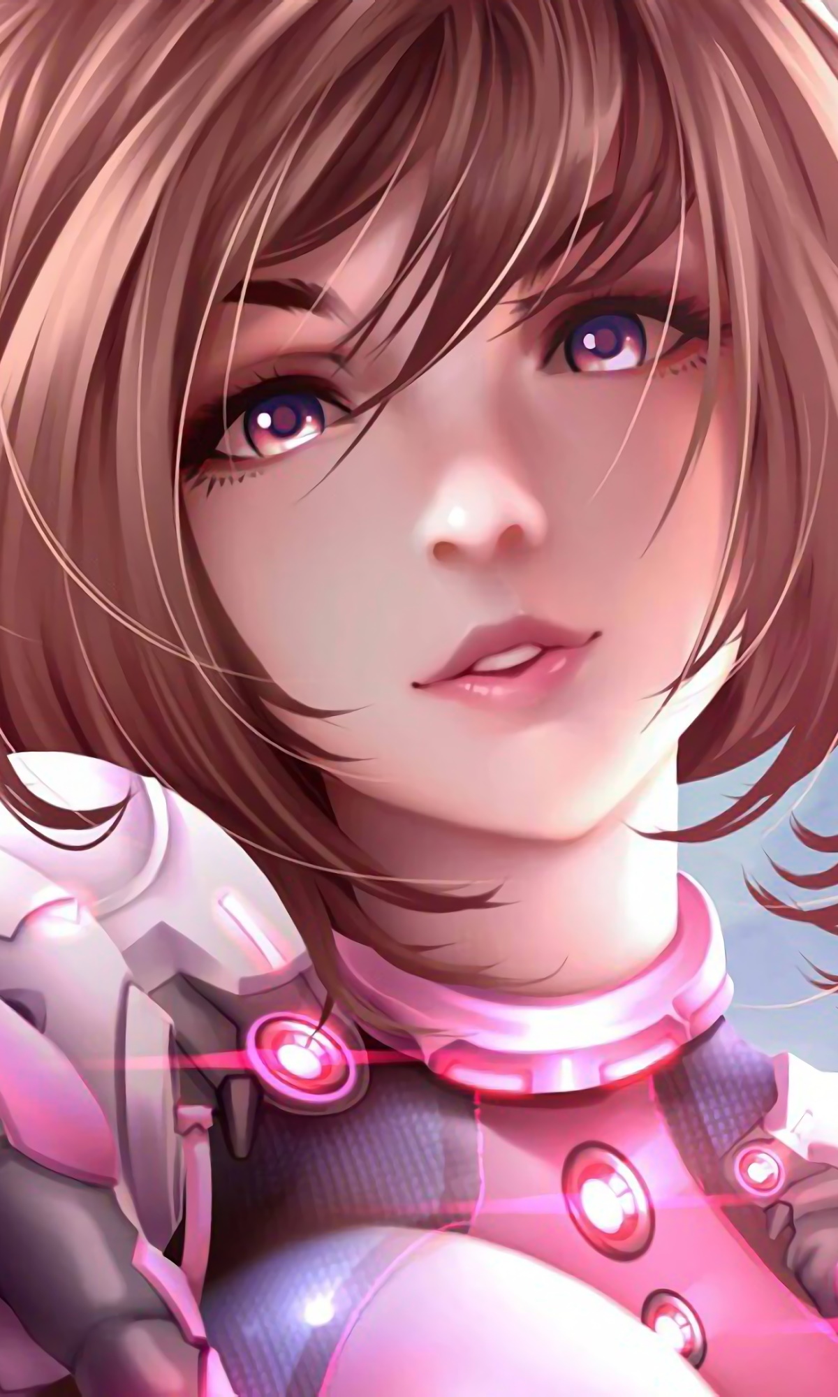 Anime My Hero Academia, Brown Hair, Purple Eyes, Ochaco Uraraka, 1200x2000, Phone HD Wallpaper