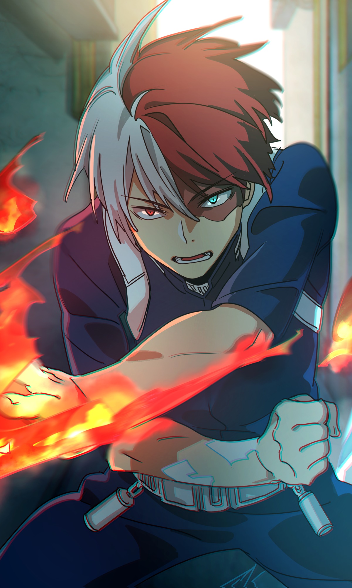 Anime My Hero Academia, Shoto Todoroki, 1200x2000, Phone HD Wallpaper