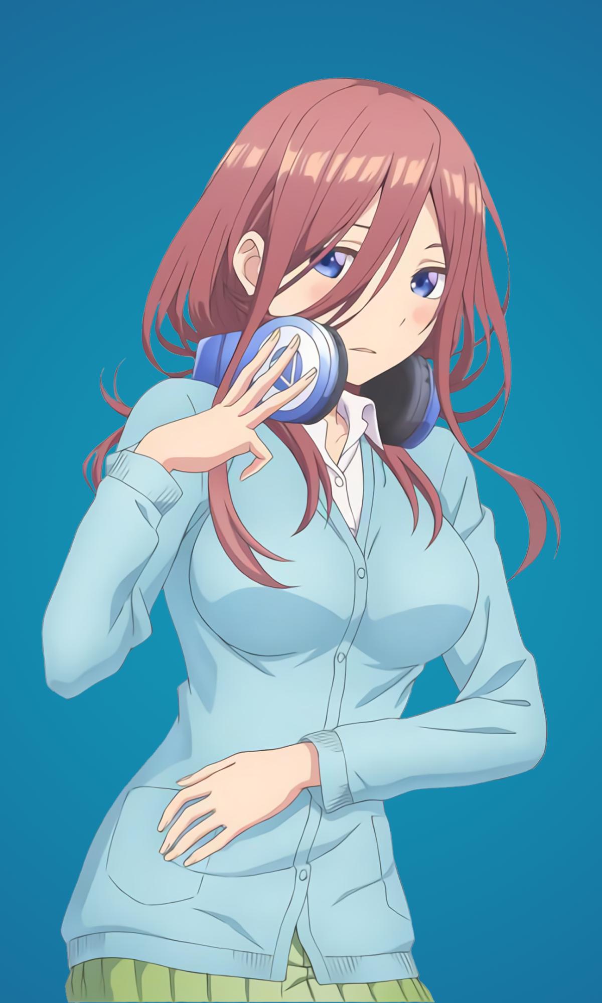 Anime The Quintessential Quintuplets, 5-Toubun No Hanayome, Miku Nakano, 1200x2000, Phone HD Wallpaper