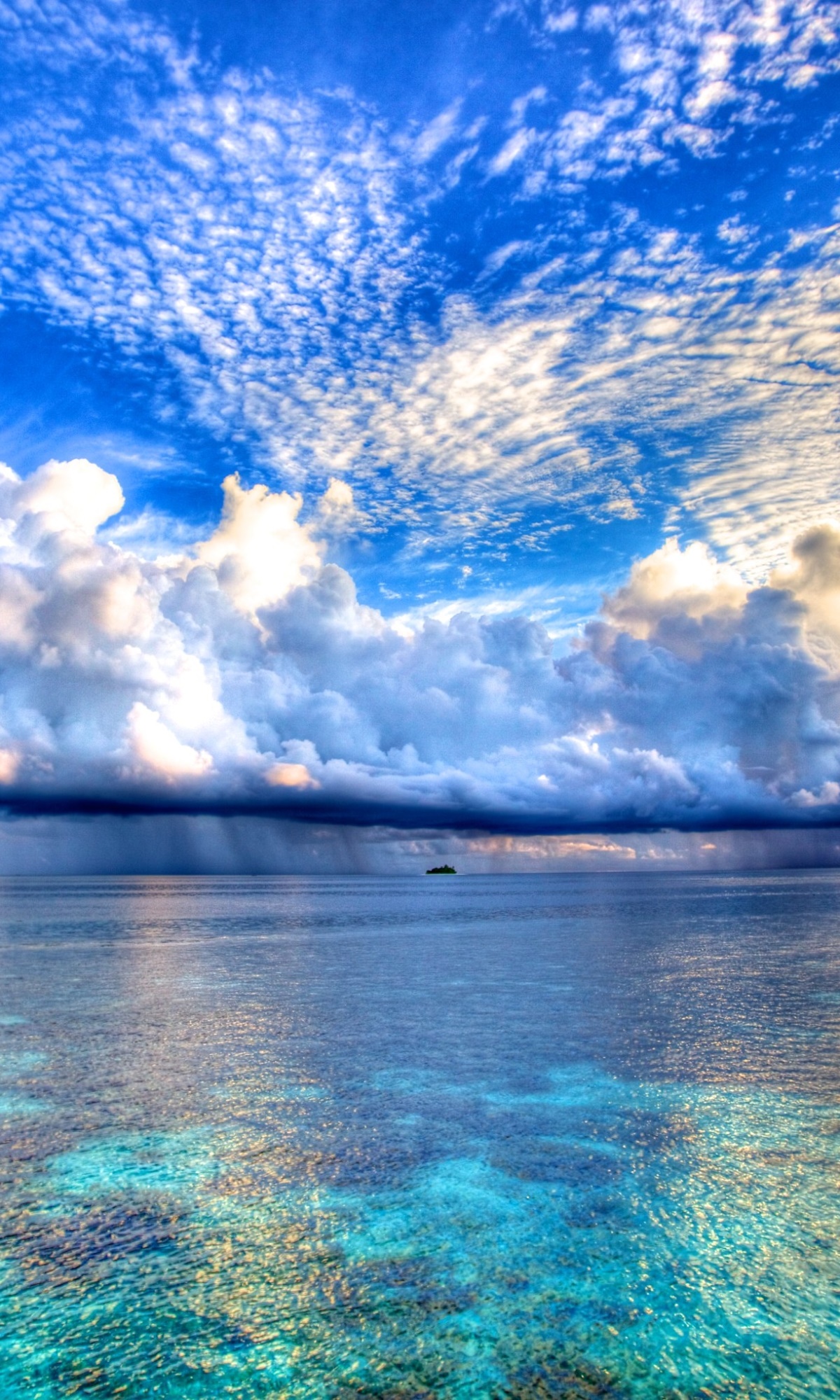 Earth Ocean, Maldives, Cloud, Horizon, Sky, Nature, 1200x2000, Phone HD Wallpaper