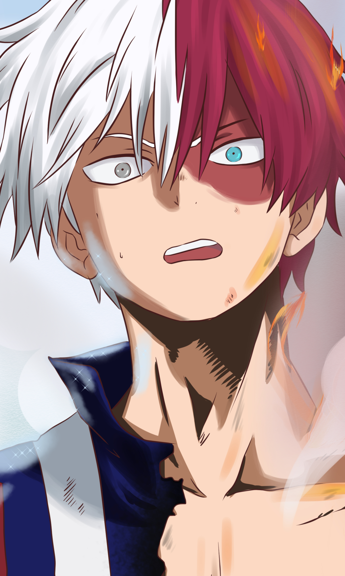 Anime My Hero Academia, Shoto Todoroki, 1200x2000, Phone HD Wallpaper