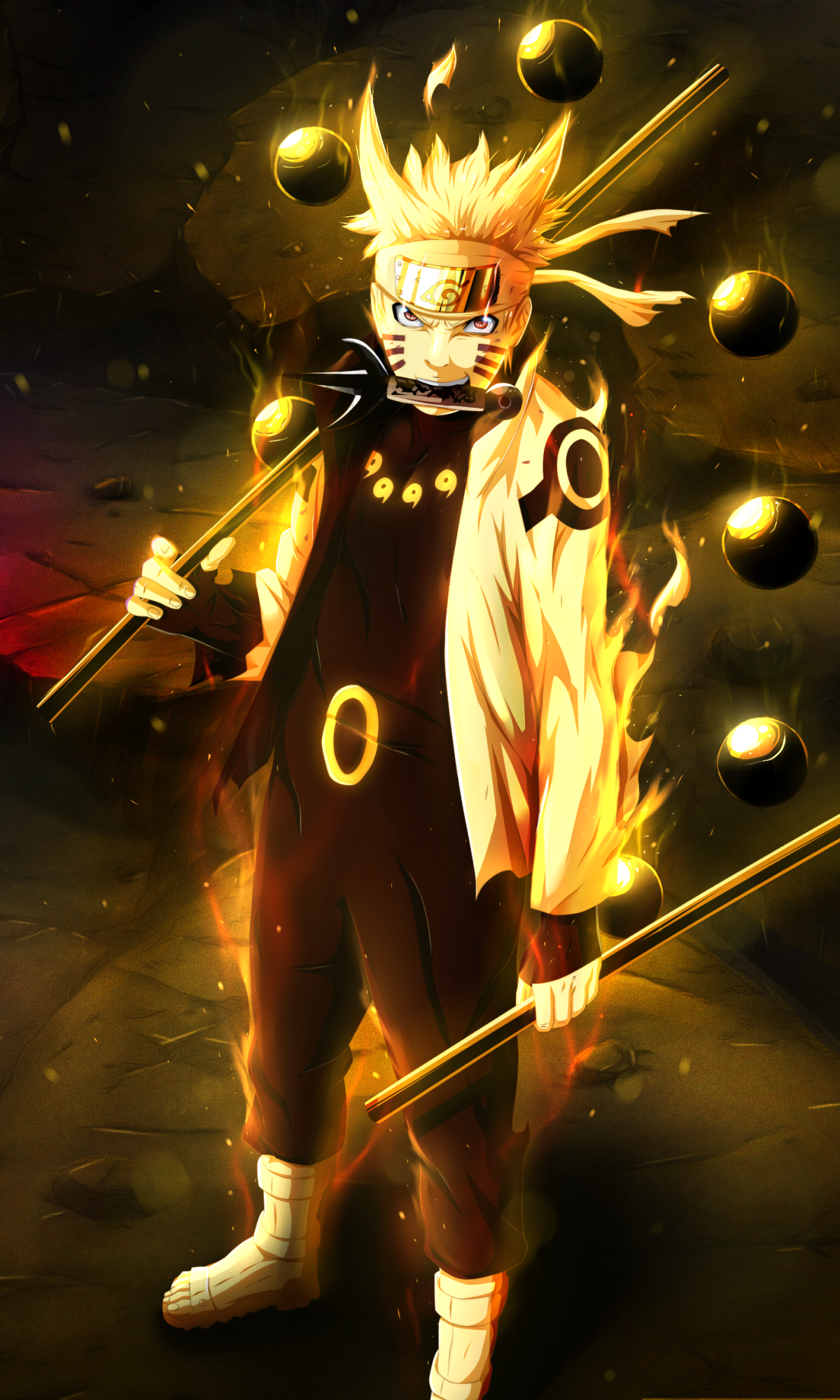 Anime Naruto, Sasuke Uchiha, Naruto Uzumaki, 1200x2000, Phone HD Wallpaper