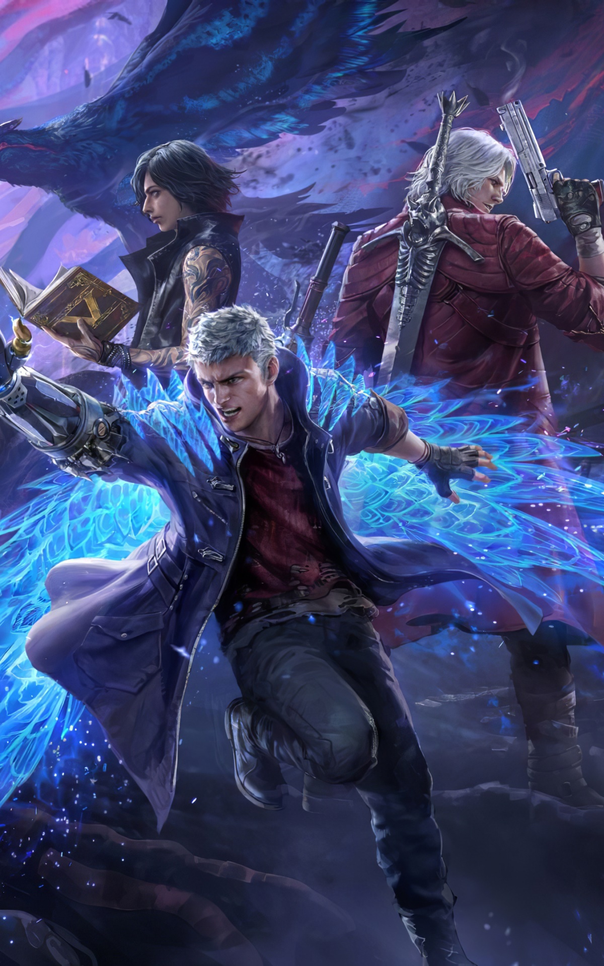 Video Game Devil May Cry 5, Dante (Devil May Cry), Nero (Devil May Cry), V (Devil May Cry), Urizen (Devil May Cry), Devil May Cry, 1200x1920, Phone HD Wallpaper