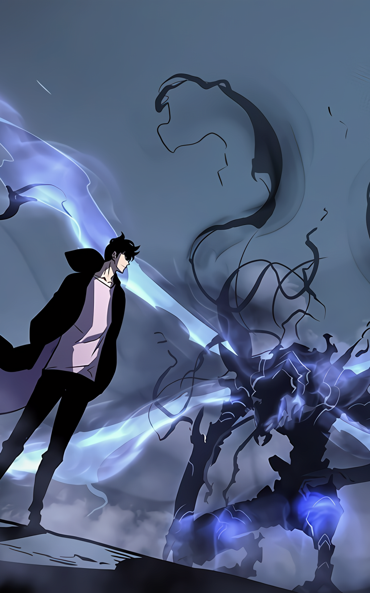Anime Solo Leveling, Sung Jin-Woo, Beru (Solo Leveling), 1200x1920, Phone HD Wallpaper