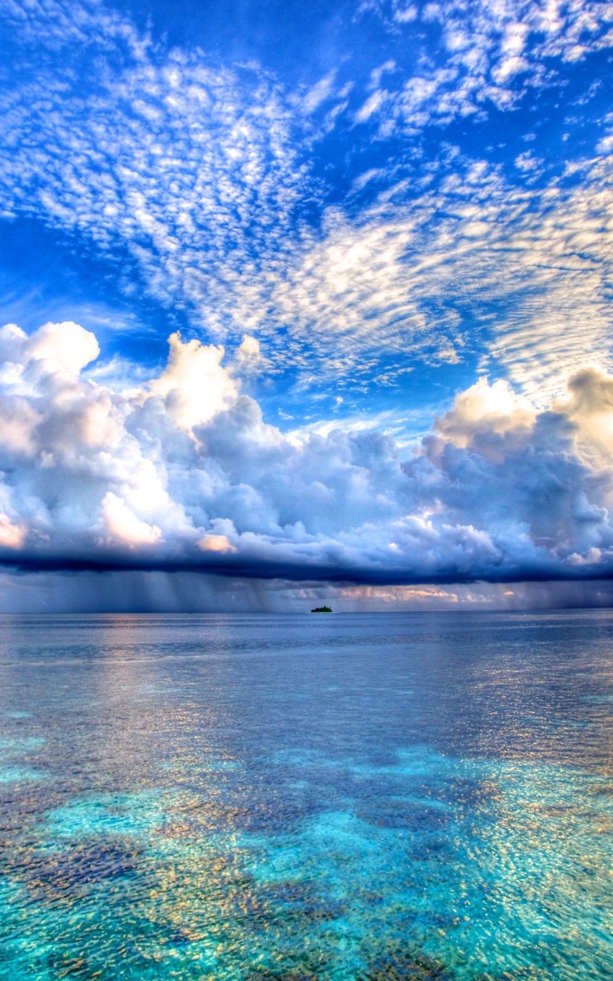 Earth Ocean, Horizon, Cloud, Maldives, 1200x1920, Phone HD Wallpaper