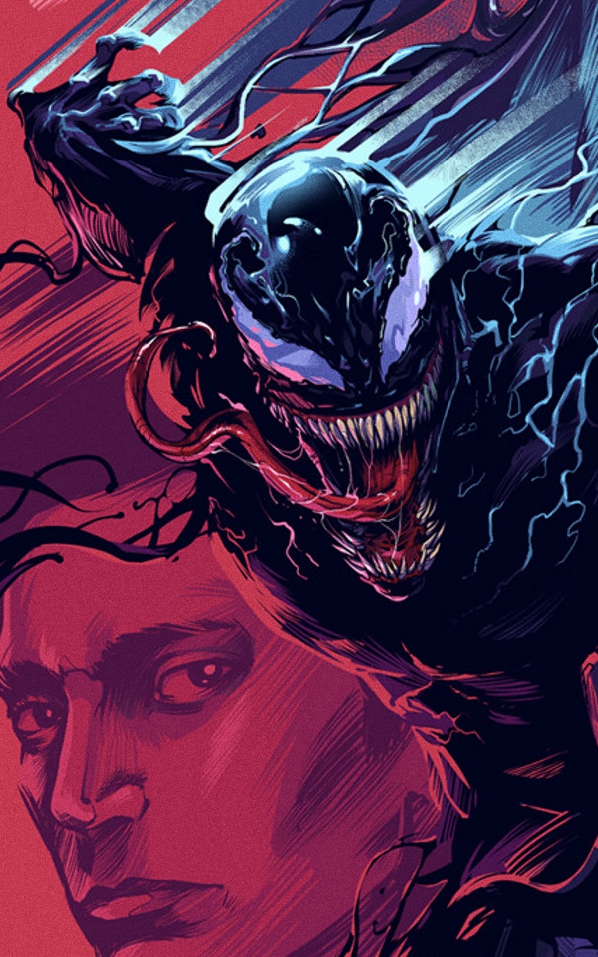 Movie Venom, Eddie Brock, Symbiote, Antihero, Monster, 1200x1920, Phone HD Wallpaper