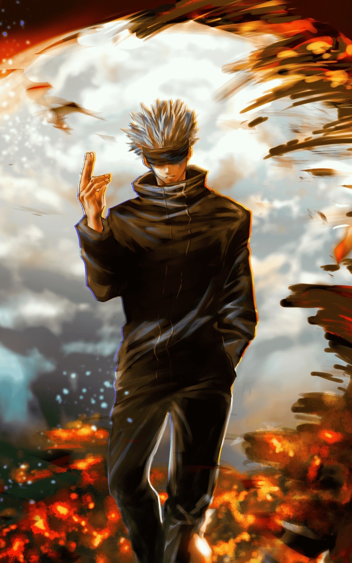 Anime Jujutsu Kaisen, Satoru Gojo, 1200x1920, Phone HD Wallpaper