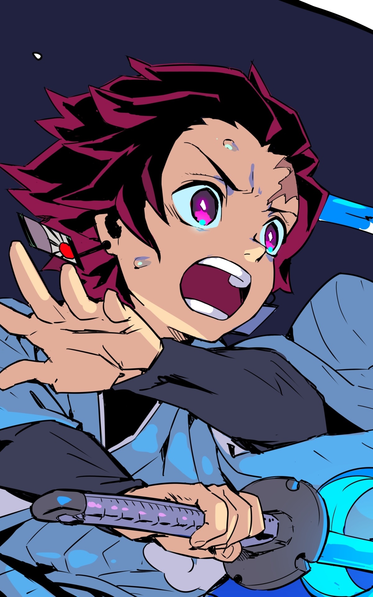 Anime Demon Slayer: Kimetsu no Yaiba, Tanjiro Kamado, 1200x1920, Phone HD Wallpaper
