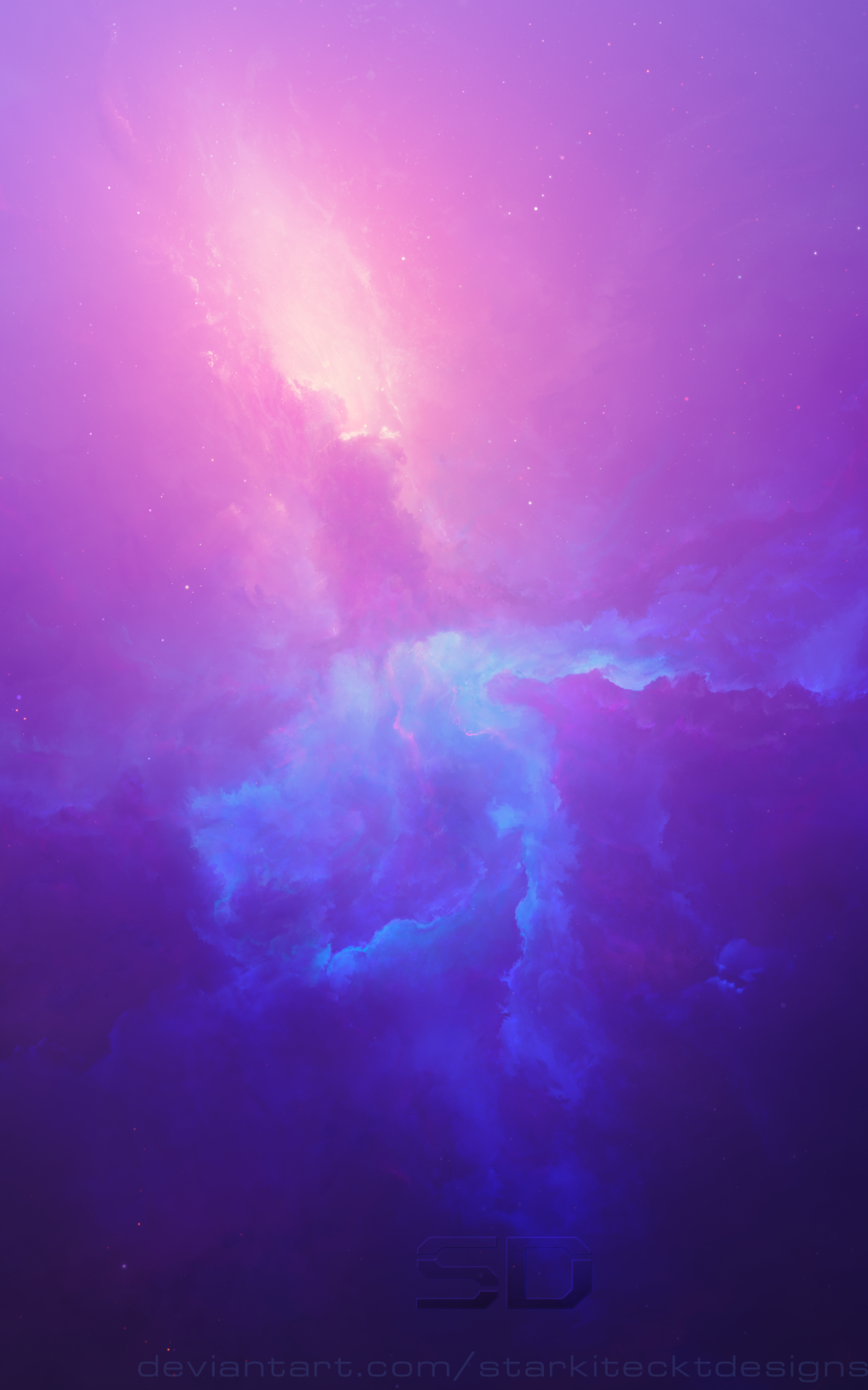 Sci Fi Nebula, Space, Blue, Purple, 1200x1920, Phone HD Wallpaper
