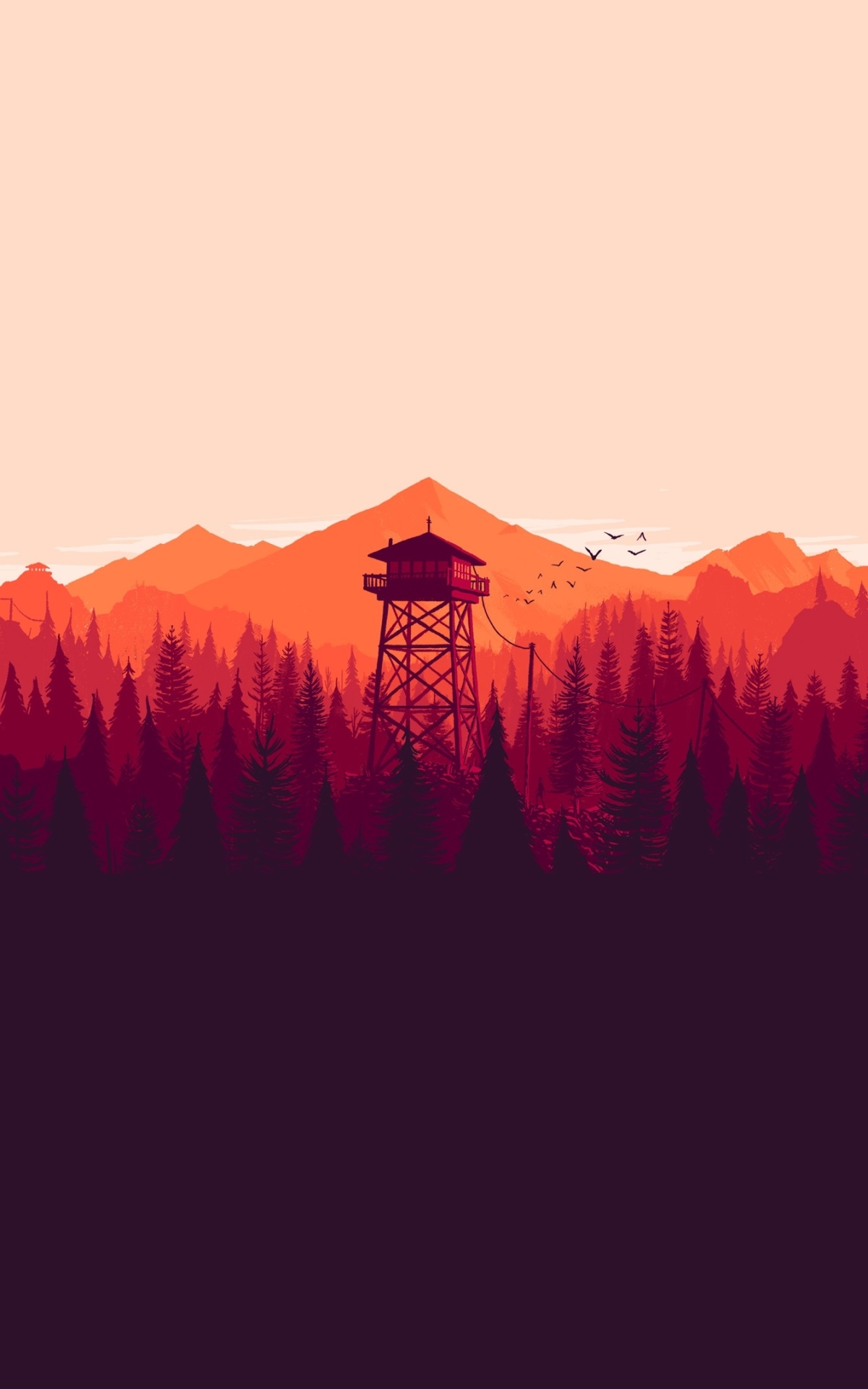 Video Game Firewatch, Tower, 1200x1920, Phone HD Wallpaper