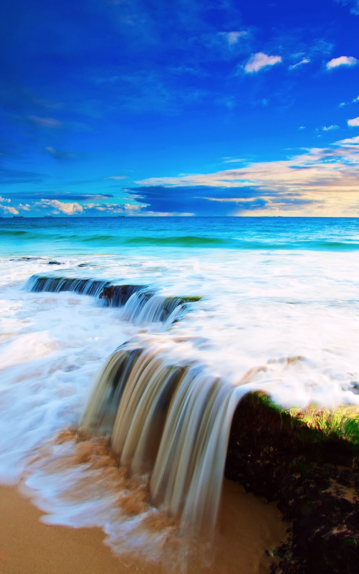 Earth Ocean, Blue, Sea, Nature, Beach, Sky, 1200x1920, Phone HD Wallpaper