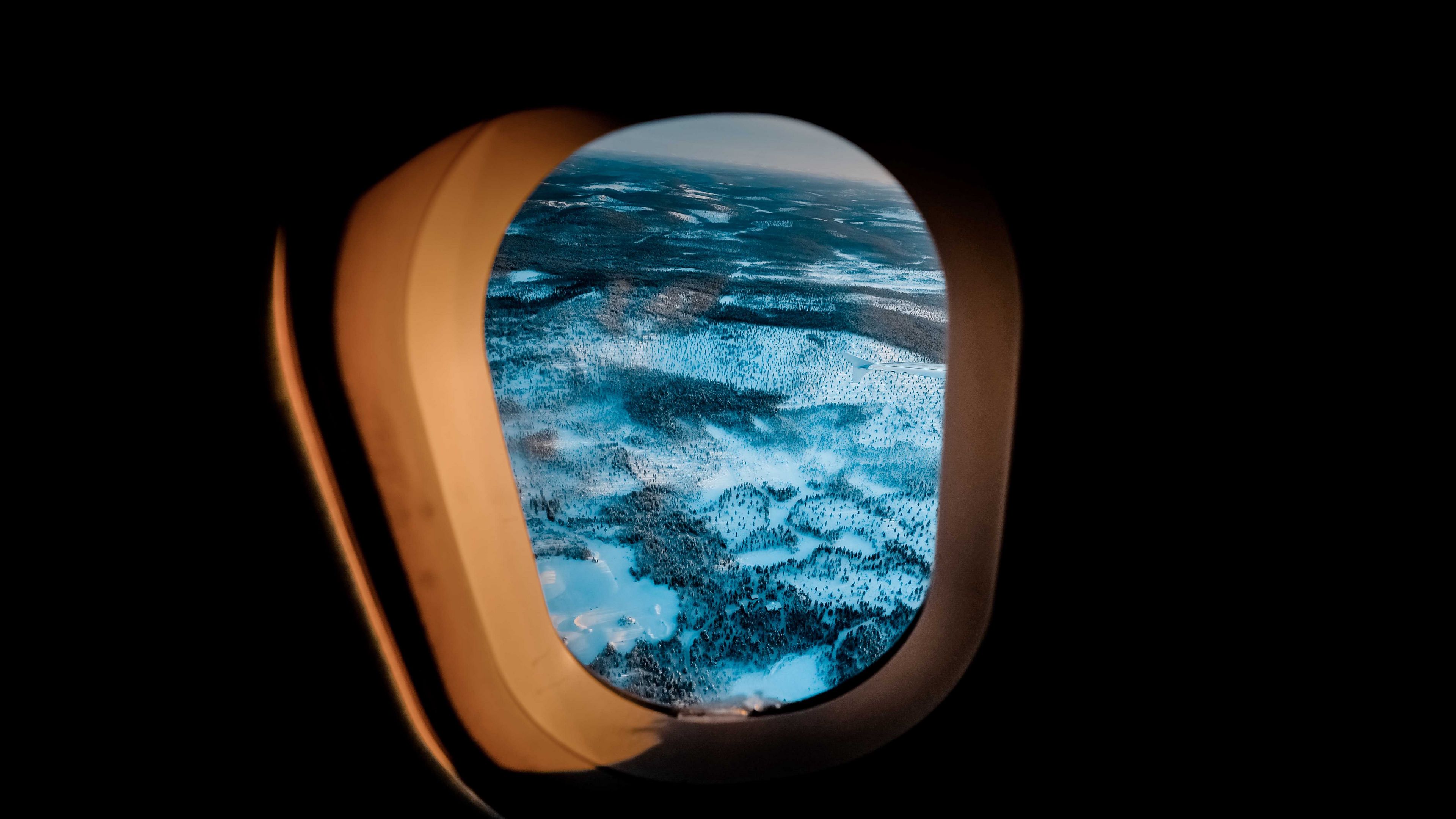 porthole, forest, window view, 4k, HD Wallpaper
